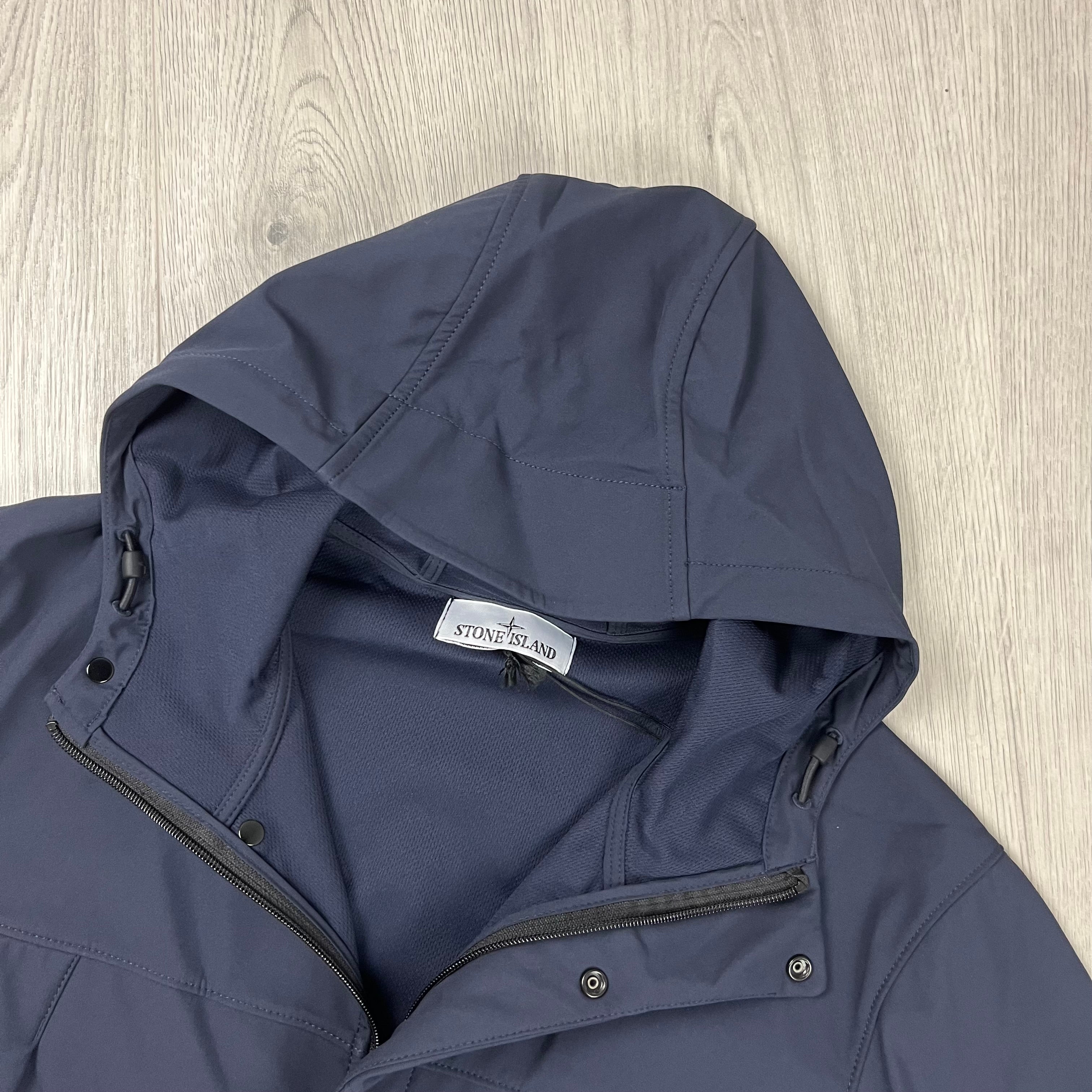 Stone Island Shell Jacket - Navy -Usfansport
