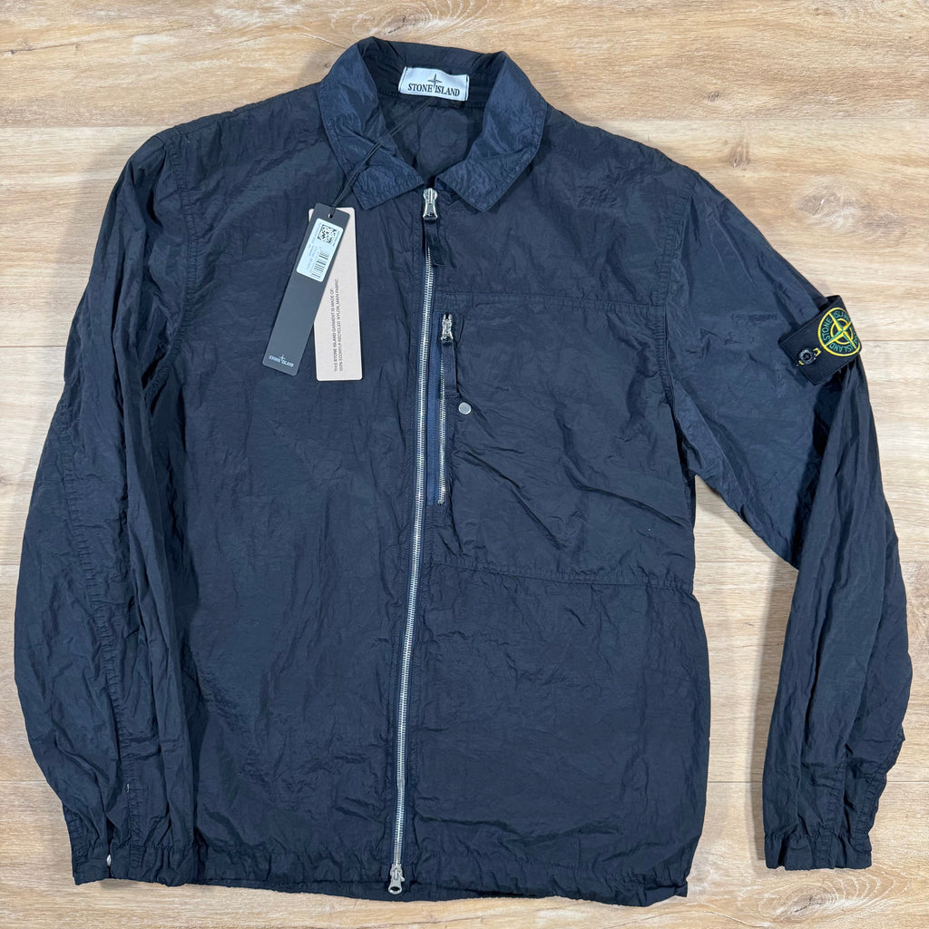 Stone Island Nylon Metal Overshirt in Navy -Usfansport