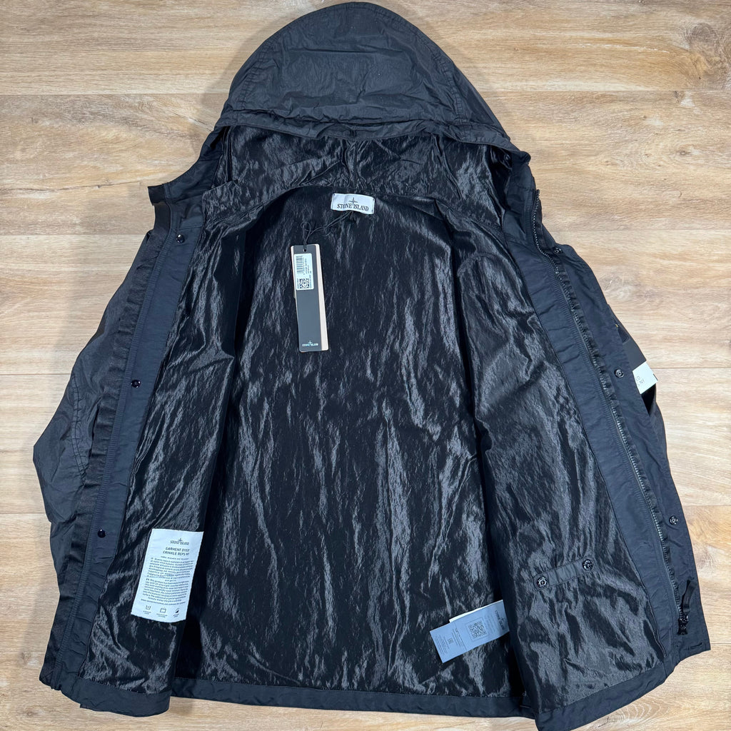 Stone Island Crinkle Reps R-NY Jacket in Black -Usfansport