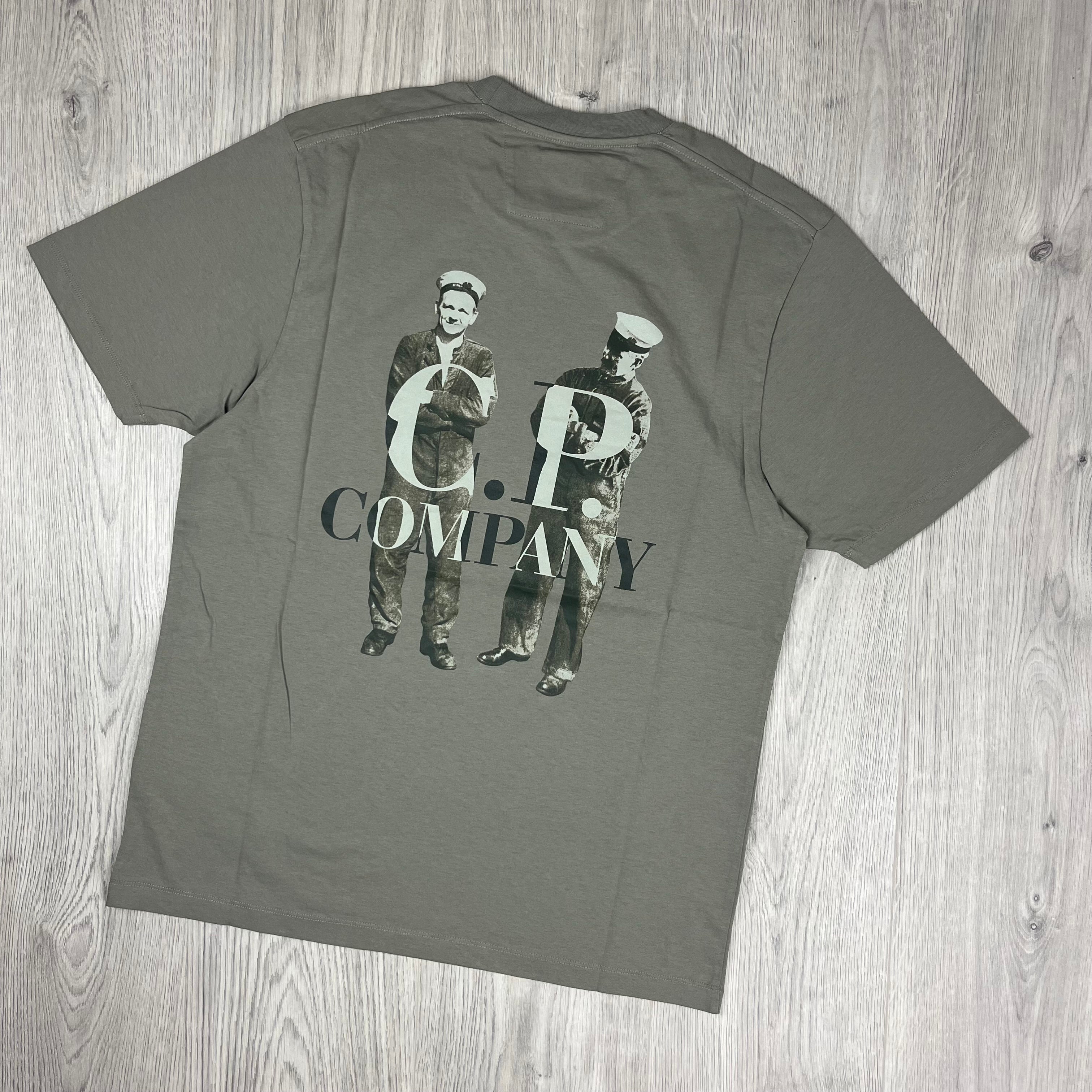 CP Company Sailor T-Shirt - Fungi Grey -Usfansport