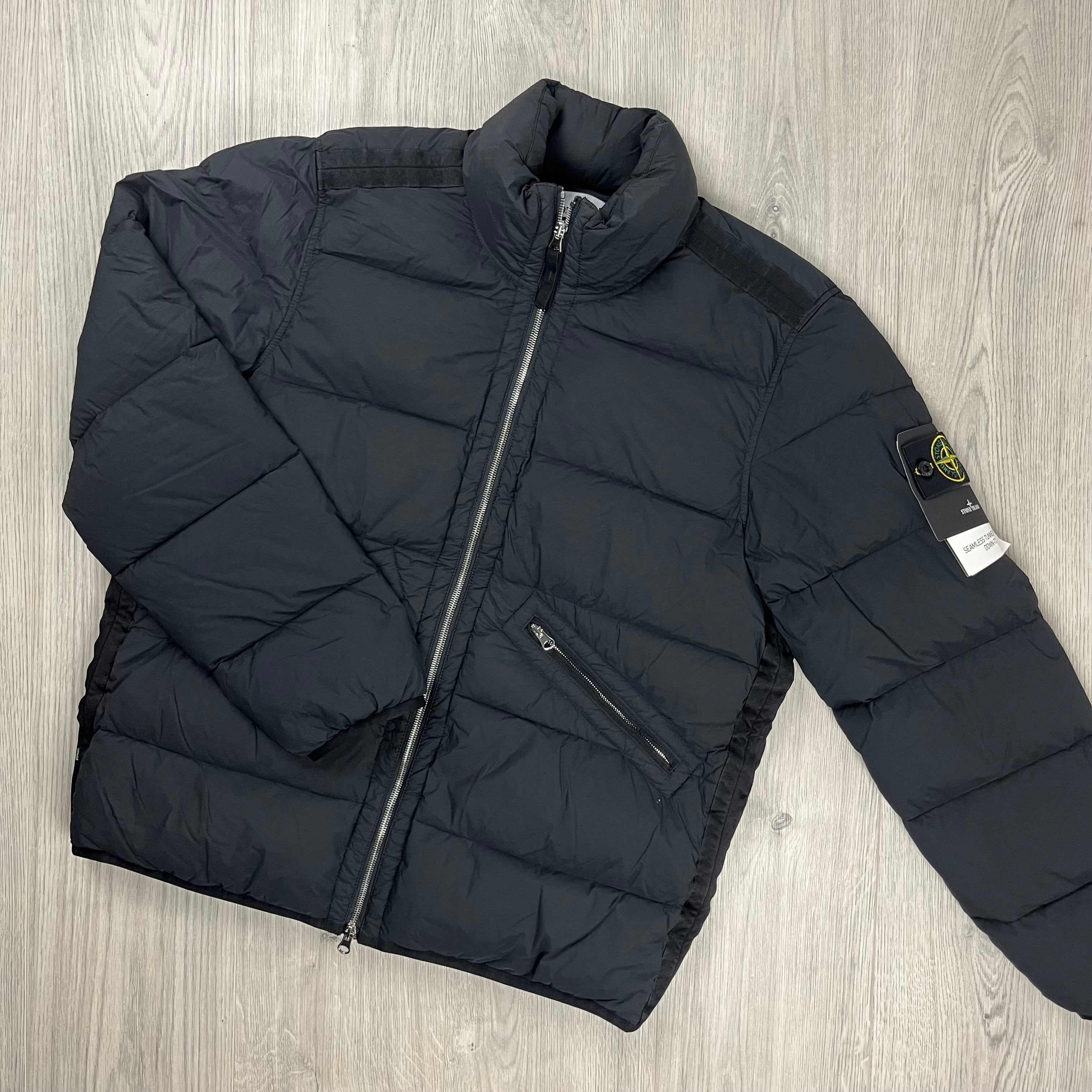 Stone Island Nylon Down Jacket - Black -Usfansport