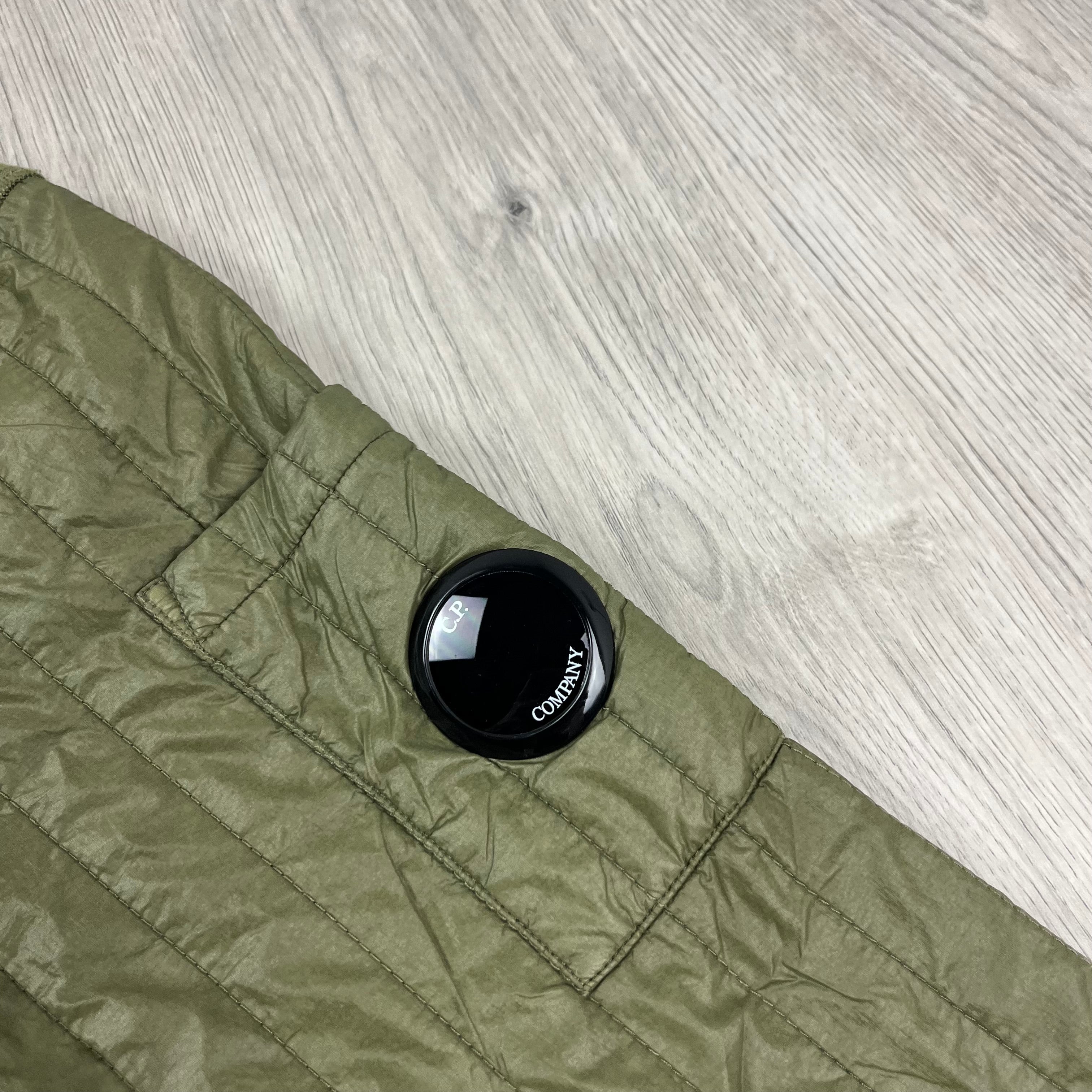 CP Company Raised Fleece Zip Hoodie - Capers -Usfansport