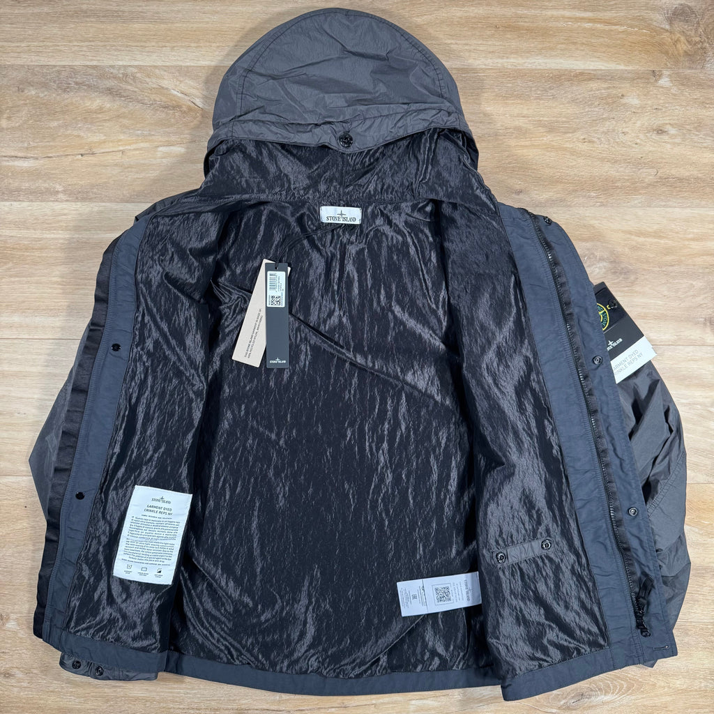 Stone Island Crinkle Reps R-NY Jacket in Charcoal Grey -Usfansport