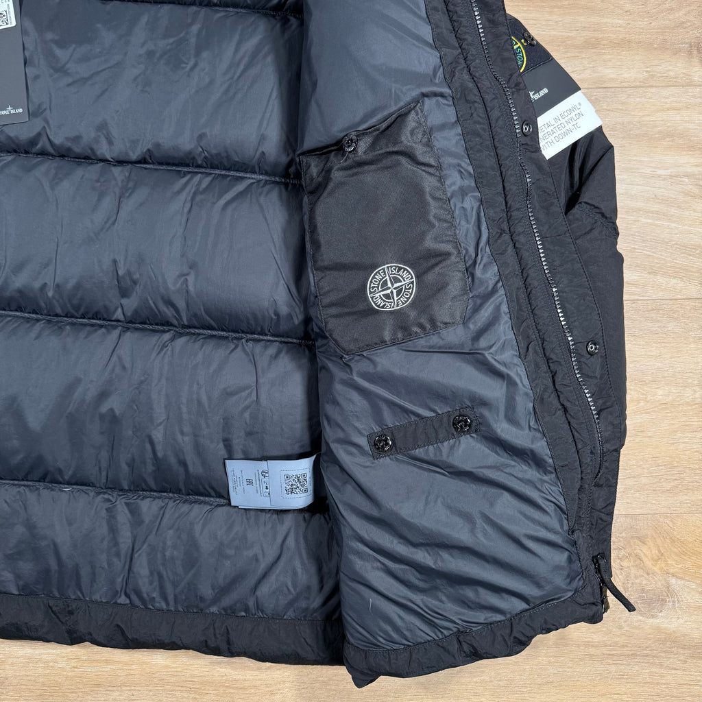 Stone Island Nylon Metal Down Jacket in Black -Usfansport