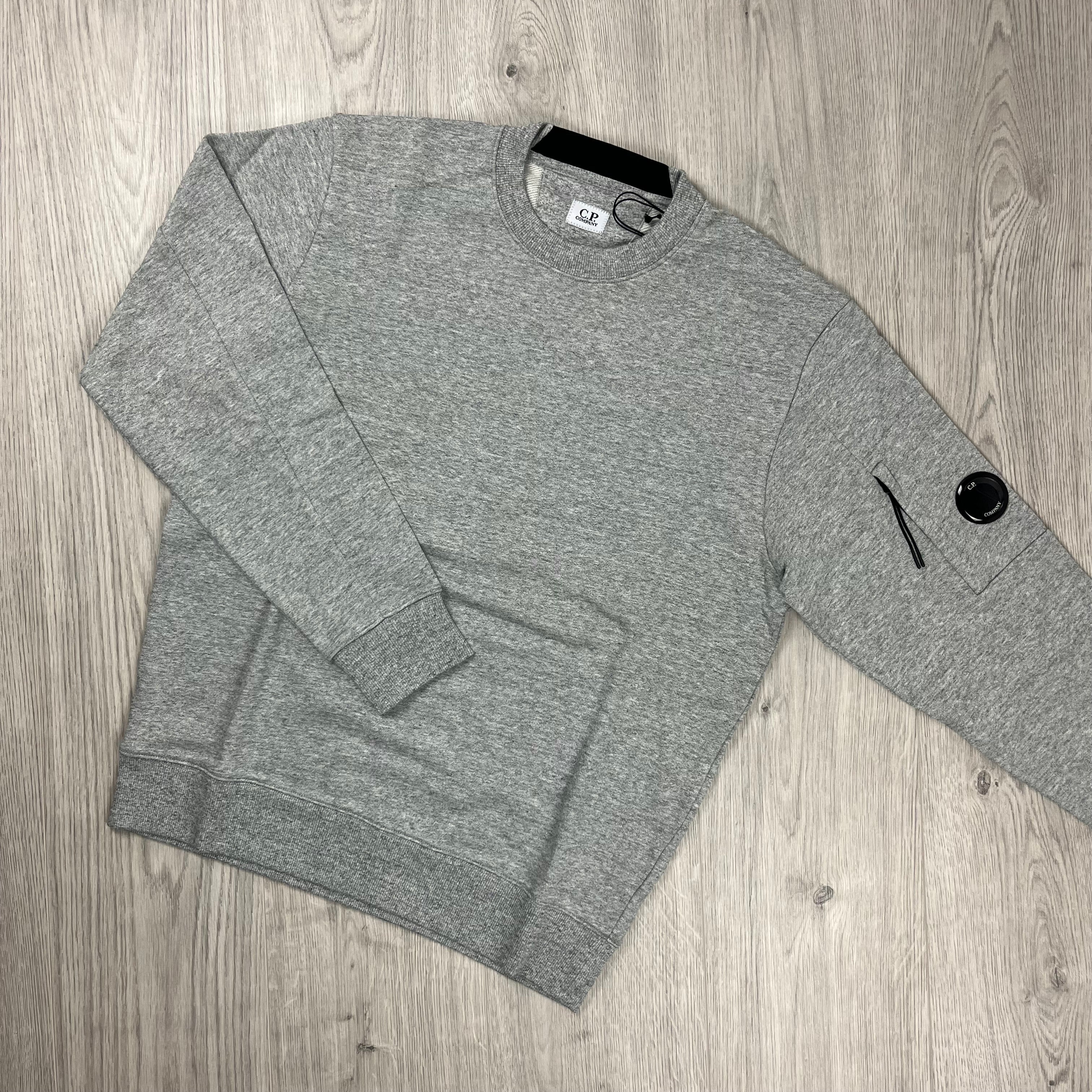 CP Company Raised Fleece Sweatshirt - Grey -Usfansport