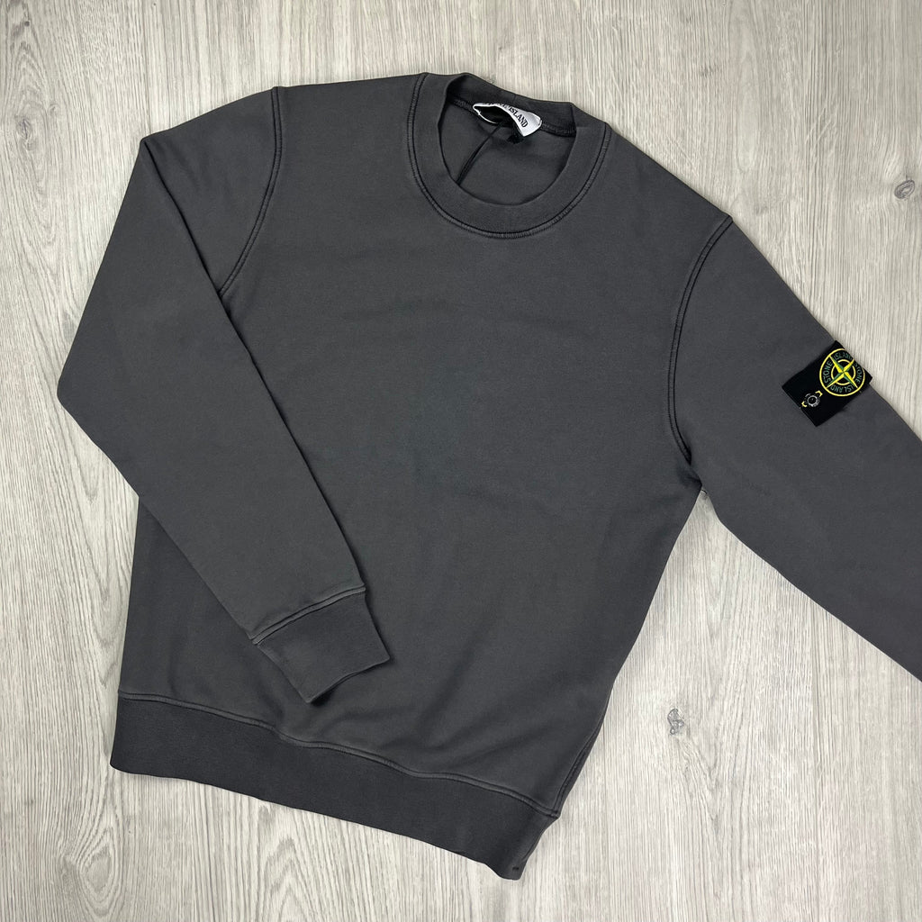 Stone Island Dyed Sweatshirt - Charcoal -Usfansport
