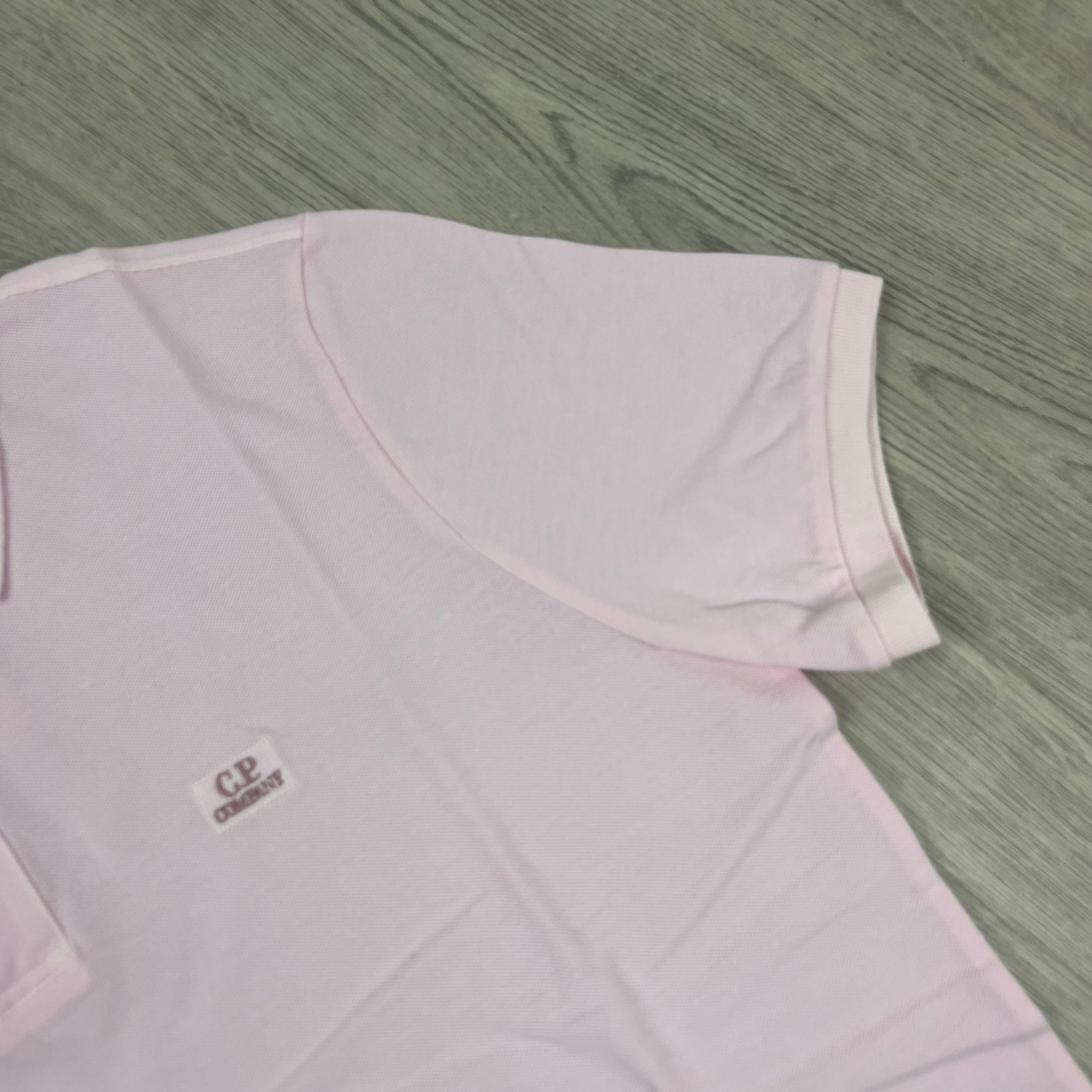 CP Company Piquet Polo Shirt - Pink -Usfansport