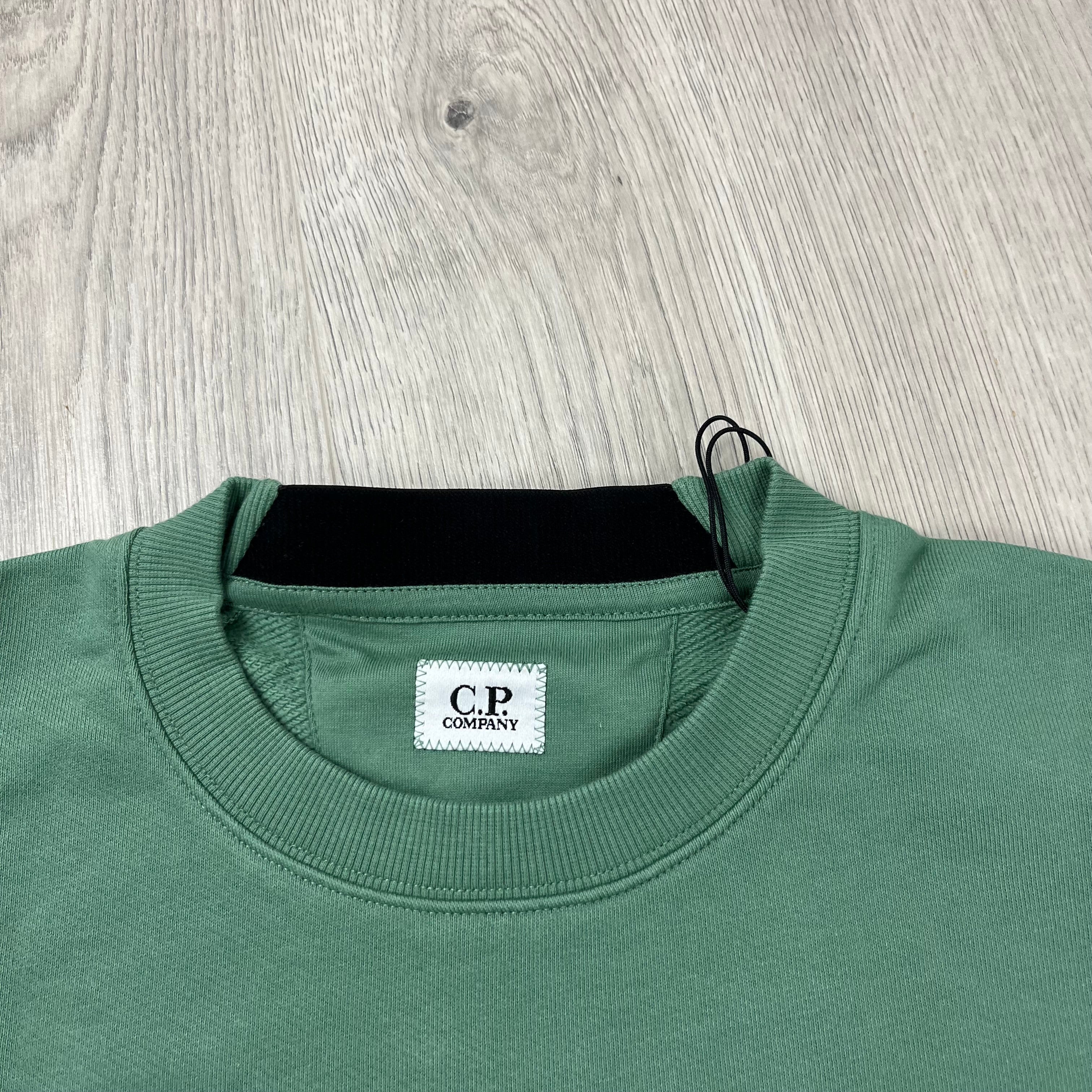 CP Company Raised Fleece Sweatshirt - Green Bay -Usfansport