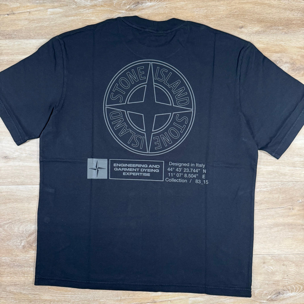Stone Island Industrial Print T-Shirt in Black -Usfansport
