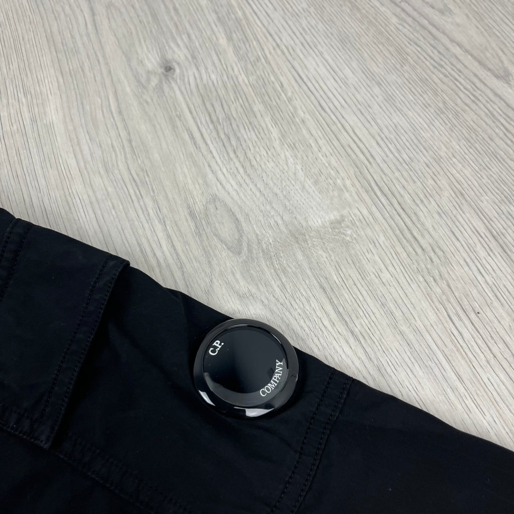 CP Company Hooded Overshirt - Black -Usfansport