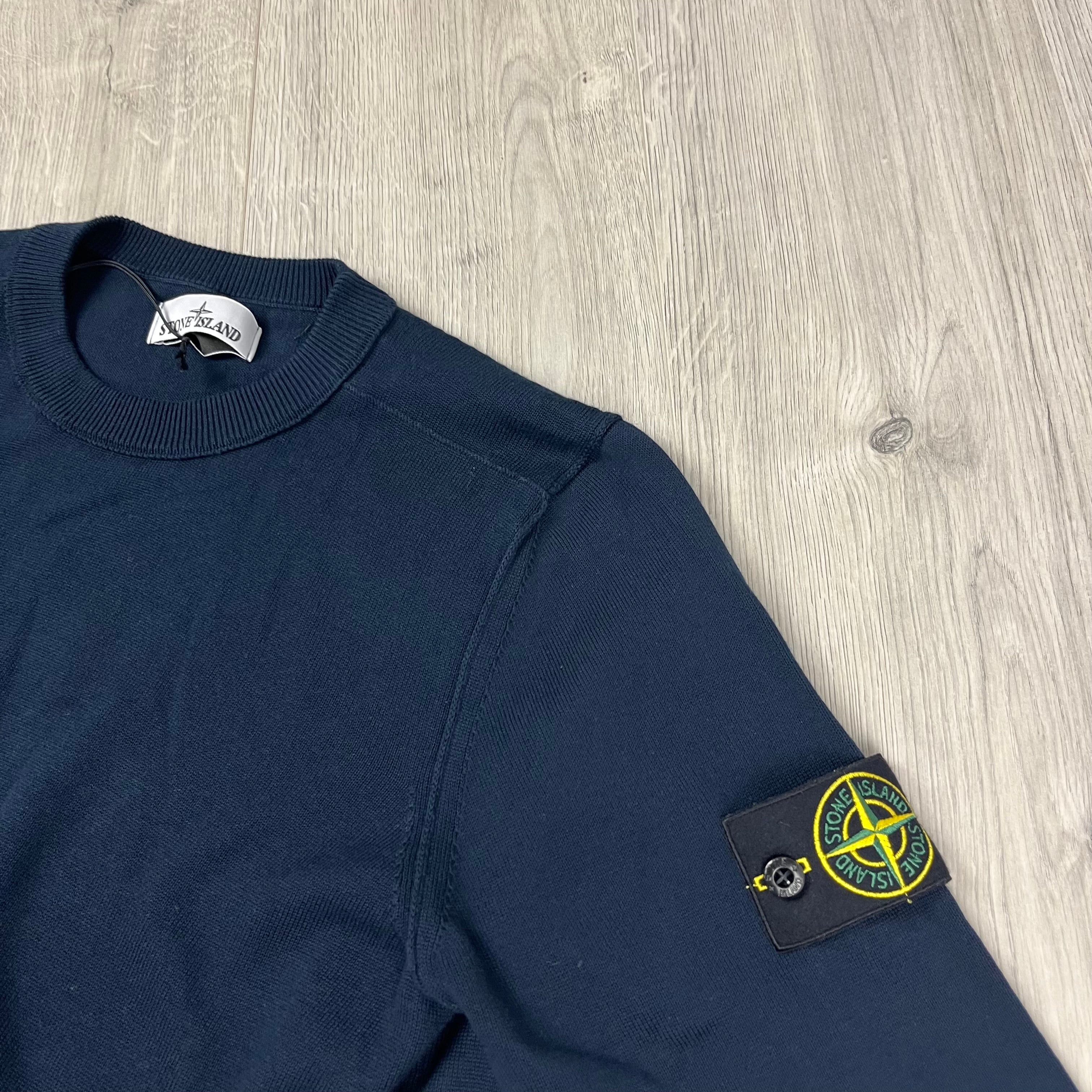 Stone Island Knit Sweatshirt - Navy -Usfansport
