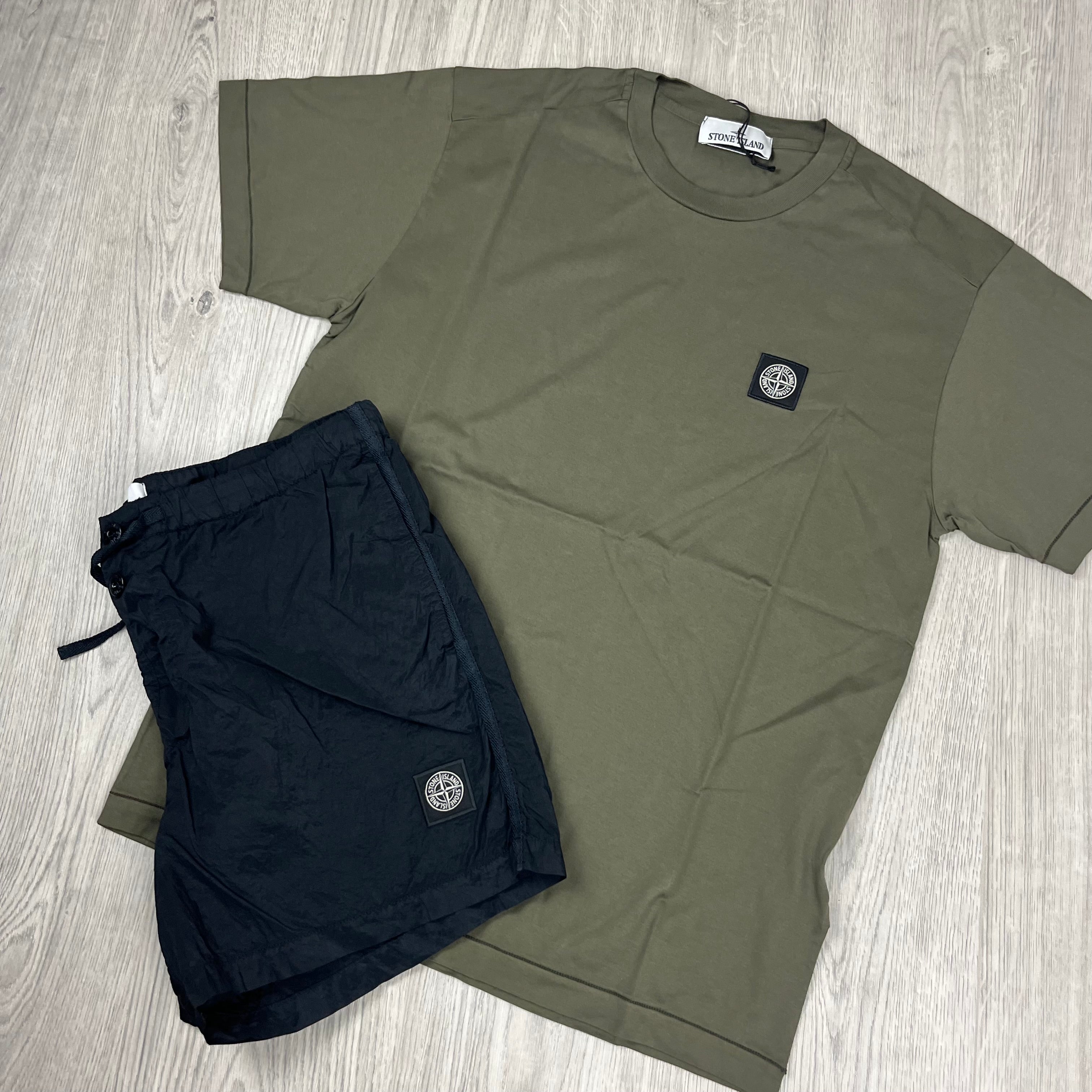 Stone Island Holiday Set - Olive/Black -Usfansport