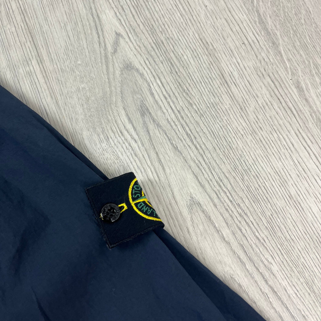 Stone Island Hooded Overshirt - Navy -Usfansport