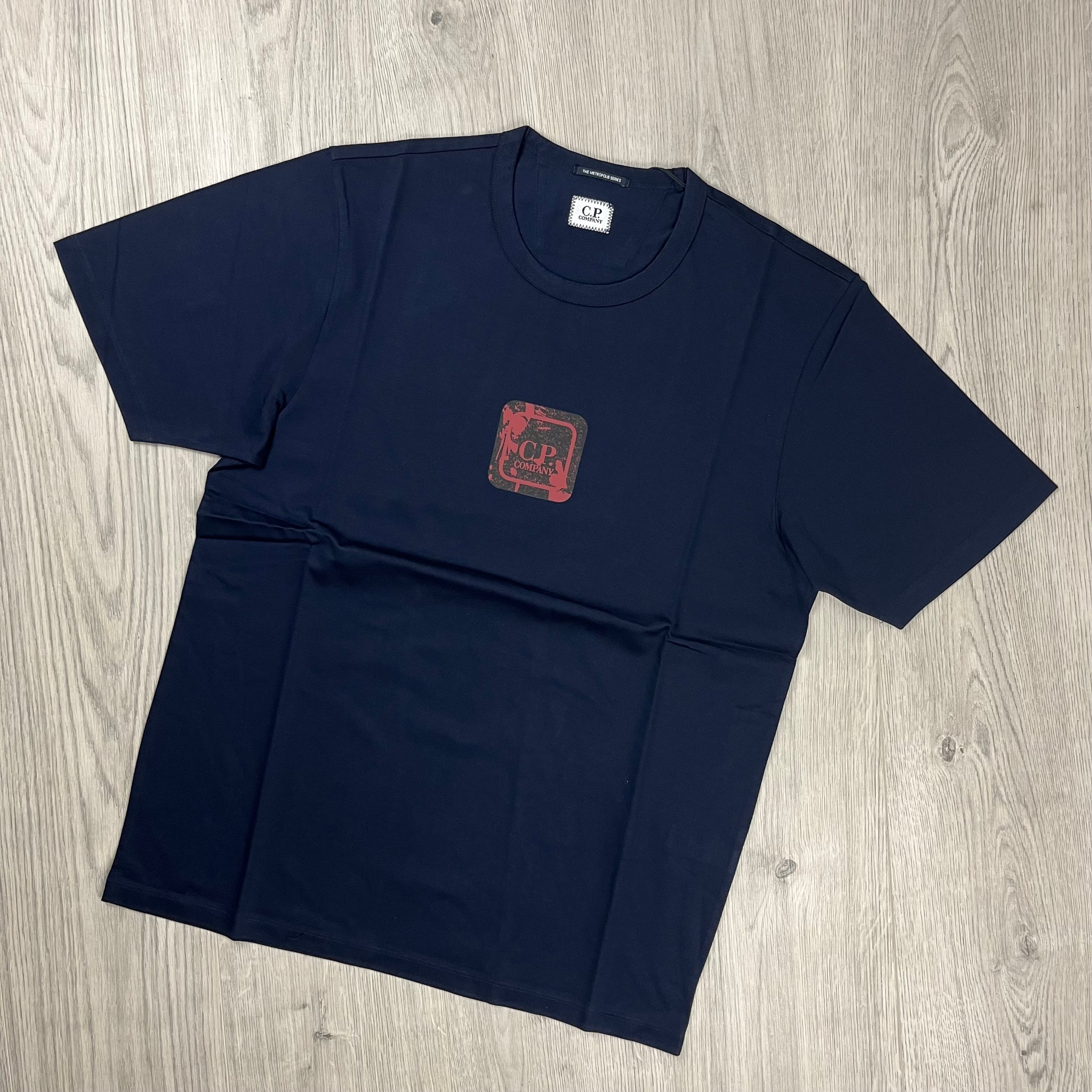 CP Company Metropolis T-Shirt - Navy -Usfansport