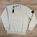 Stone Island Garment Dyed Crewneck Sweatshirt in Plaster -Usfansport