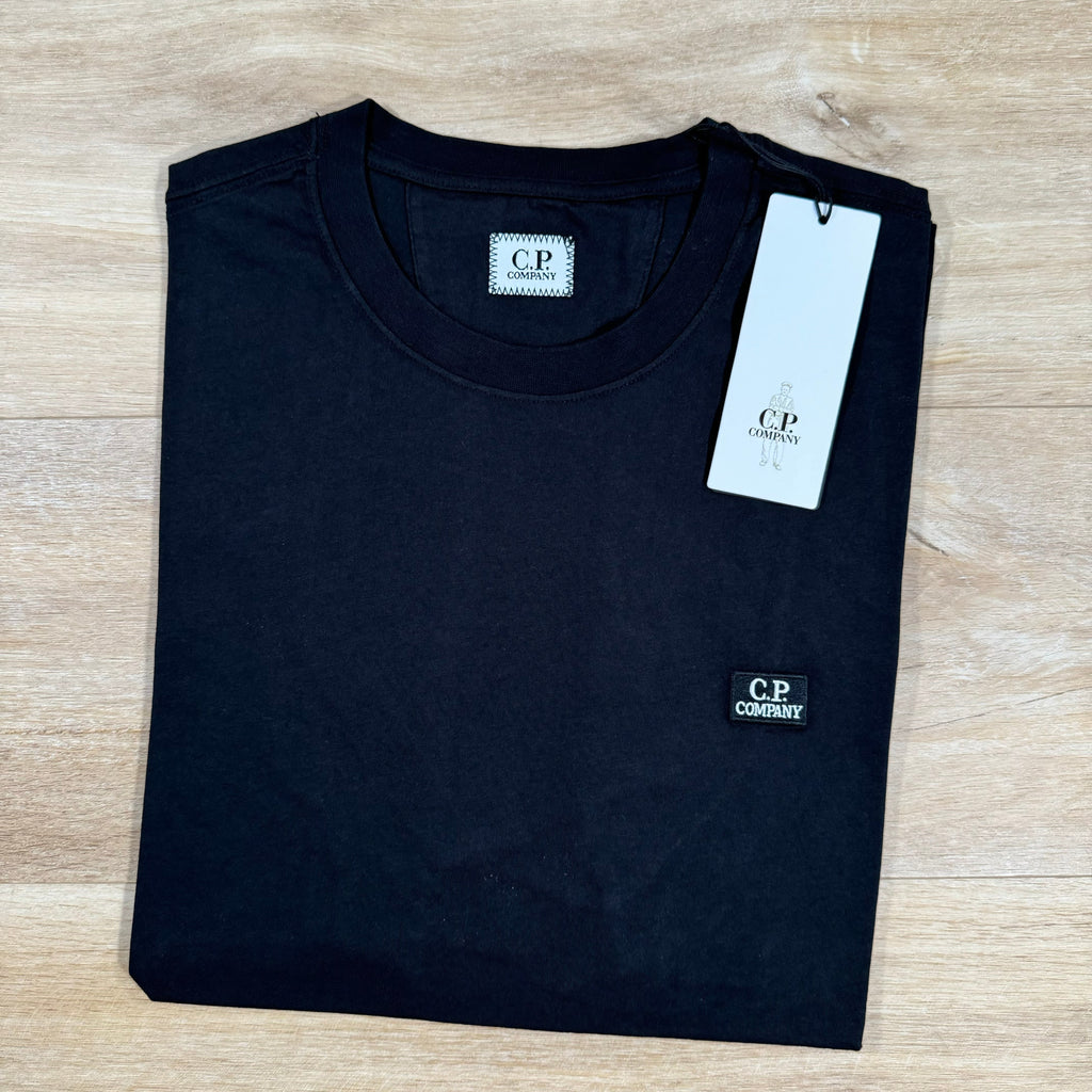 CP Company Logo Patch T-Shirt in Black -Usfansport