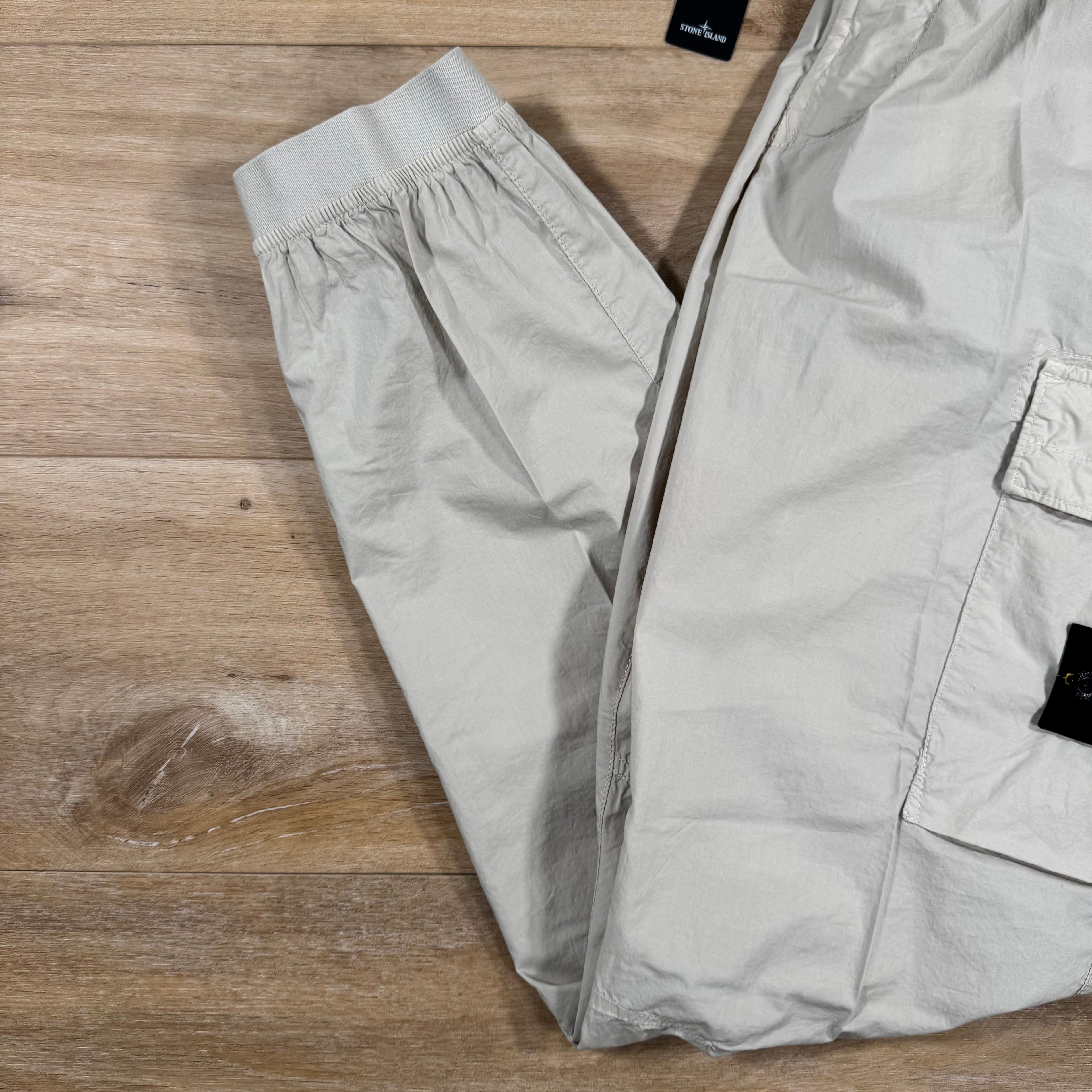 Stone Island Stretch Cotton Tela Cargo Pants in Sand -Usfansport