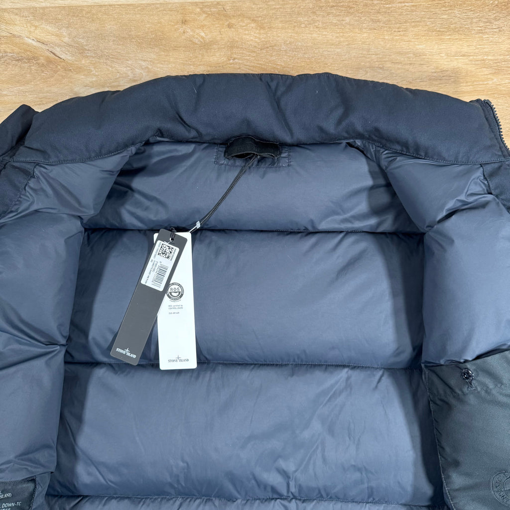 Stone Island Down-TC Ghost Jacket in Navy -Usfansport