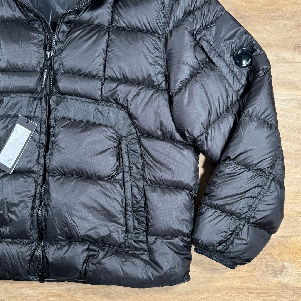 CP Company Short Down Lens Jacket in Black -Usfansport