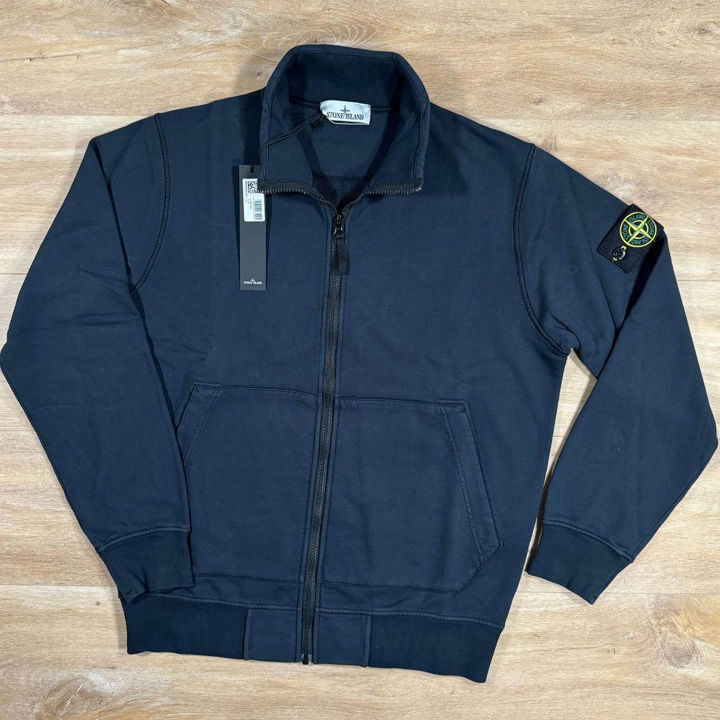Stone Island Full-Zip Sweatshirt in Navy -Usfansport
