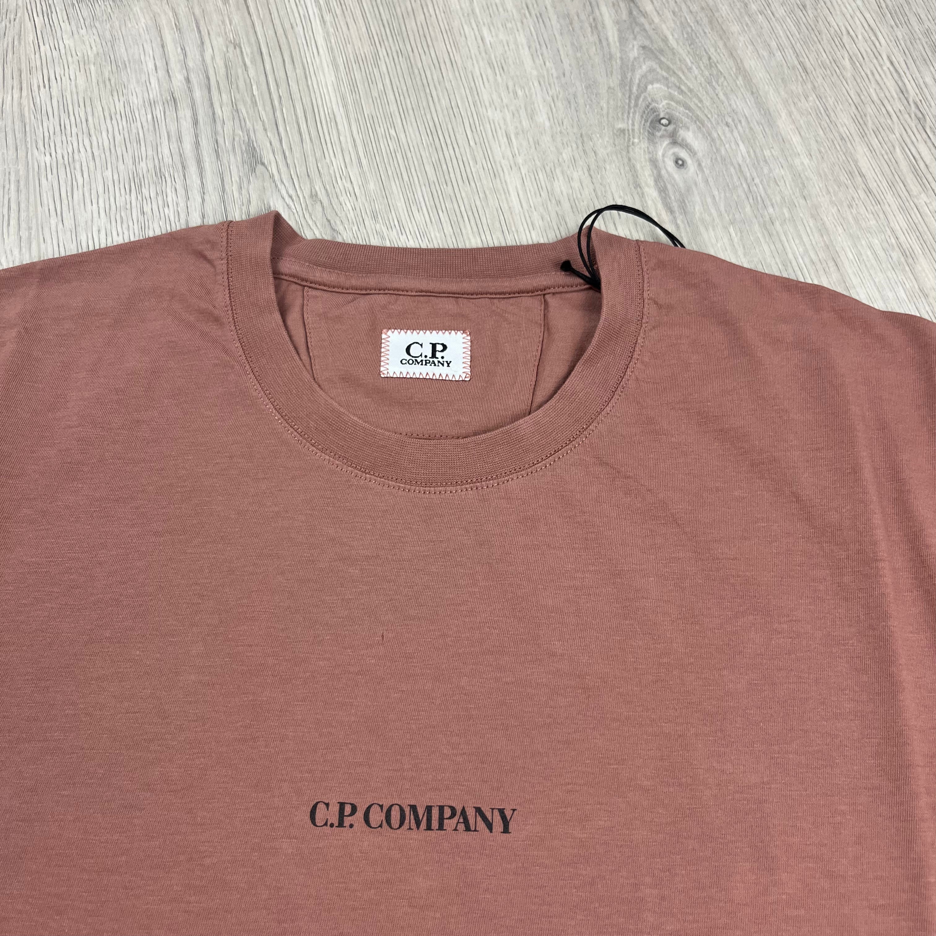 CP Company Printed T-Shirt - Cedar Wood -Usfansport
