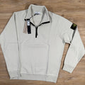 Stone Island Organic Cotton Half-Zip Sweatshirt in Sand -Usfansport
