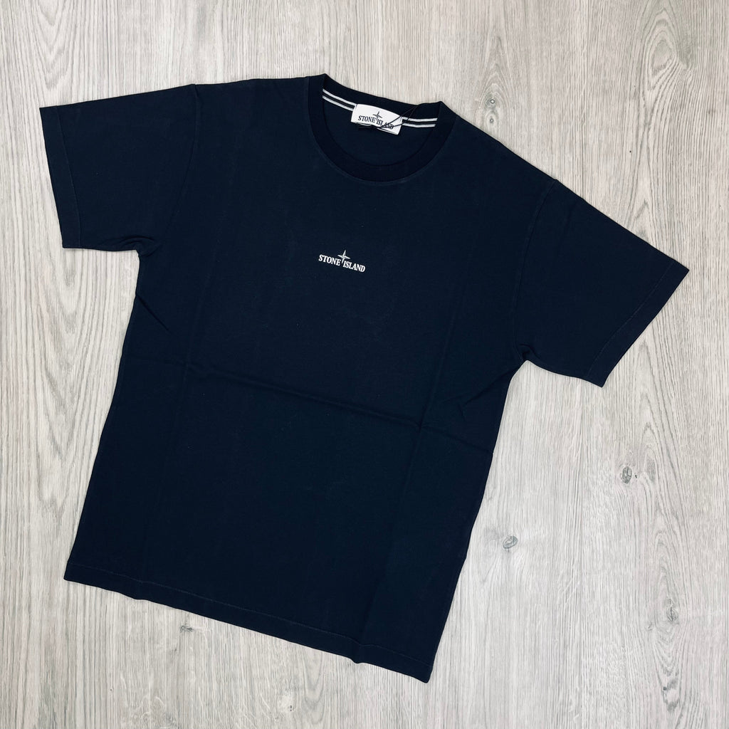 Stone Island Printed T-Shirt - Navy -Usfansport