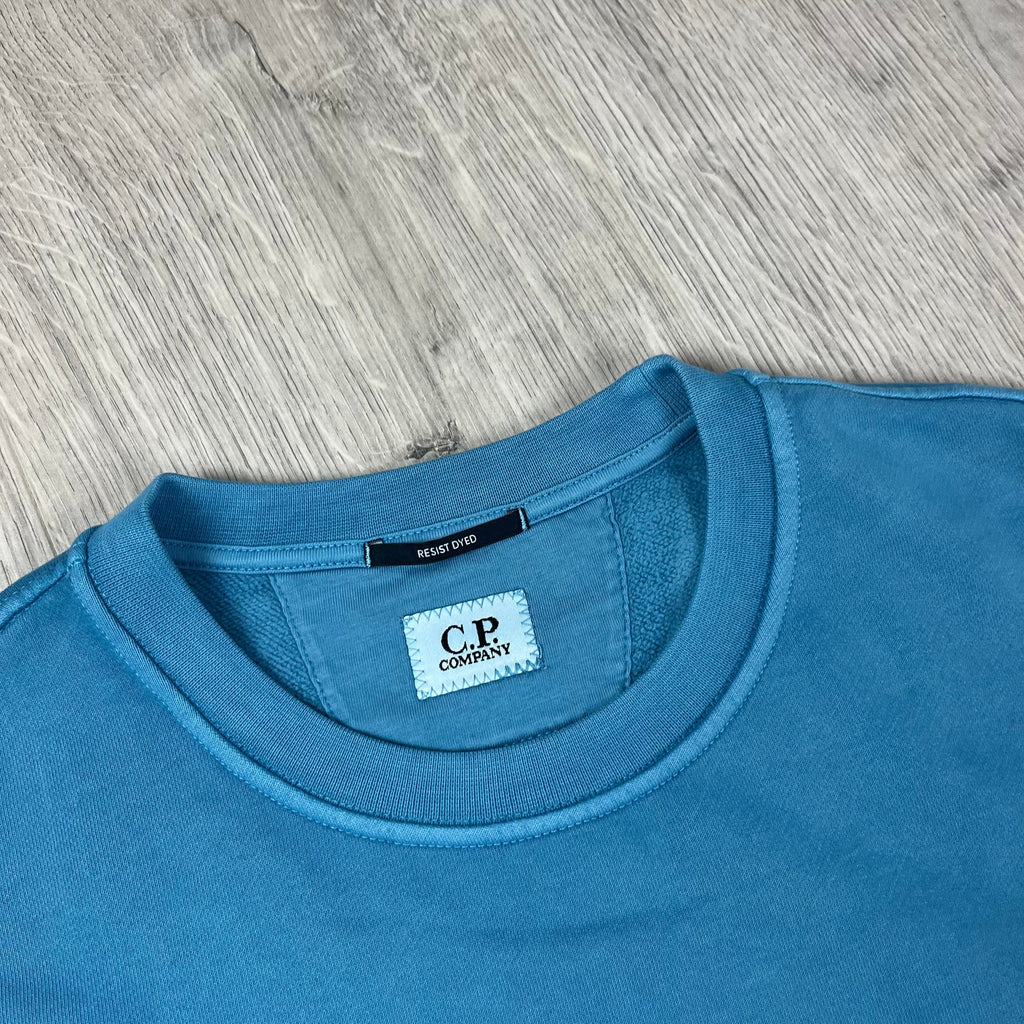 CP Company Patch Sweatshirt - Aegean Blue -Usfansport