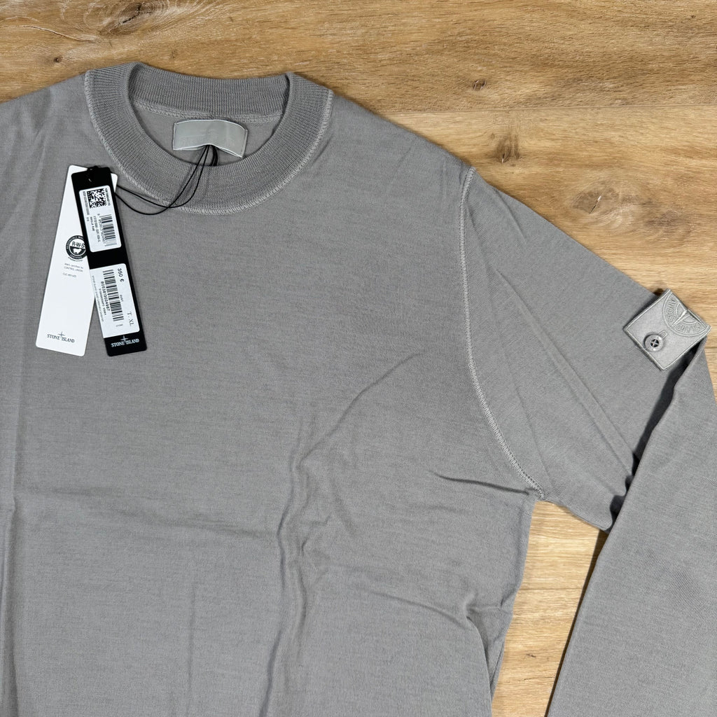 Stone Island Light Pure Wool Ghost Sweatshirt in Dust Grey -Usfansport