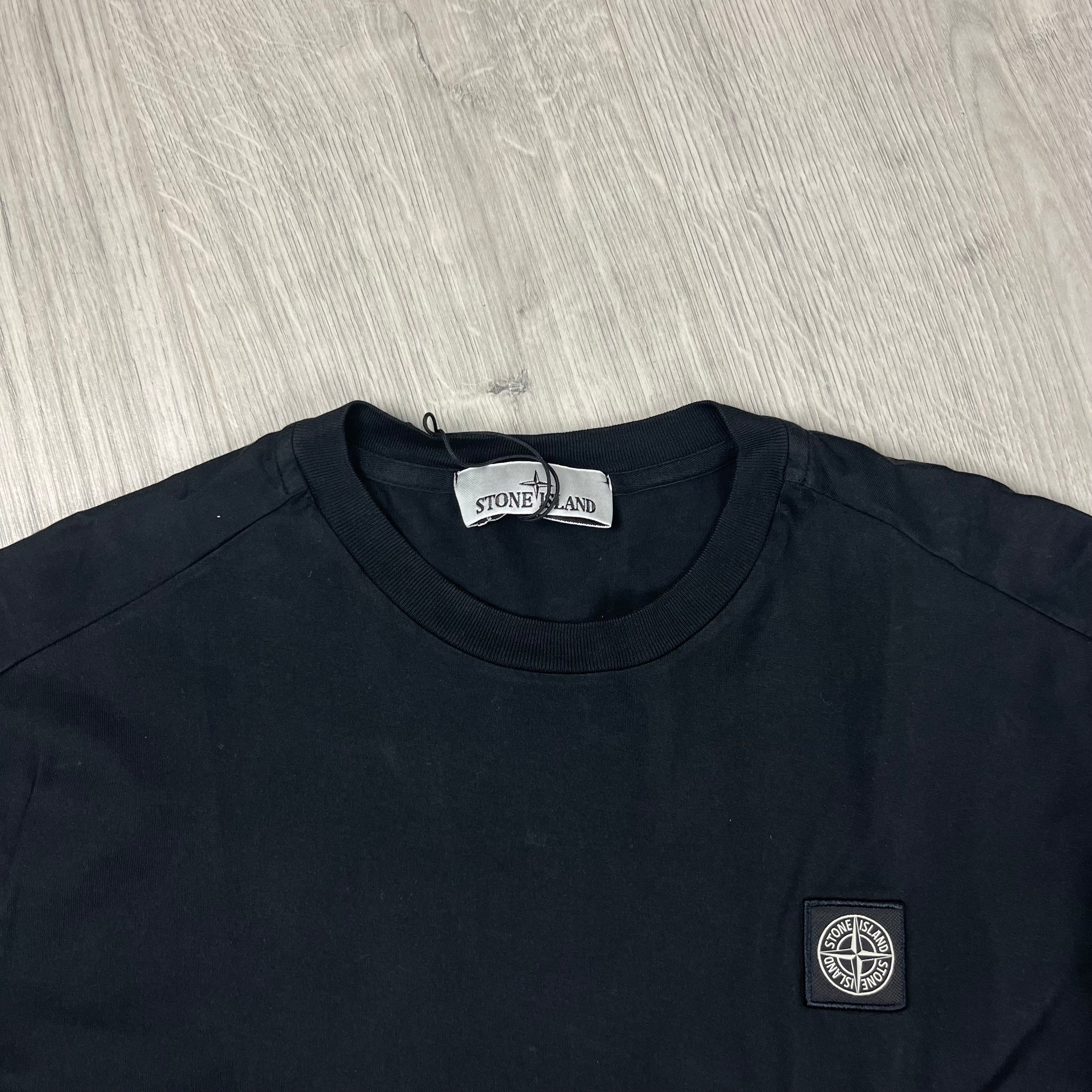 Stone Island Long Sleeve T-Shirt - Black -Usfansport