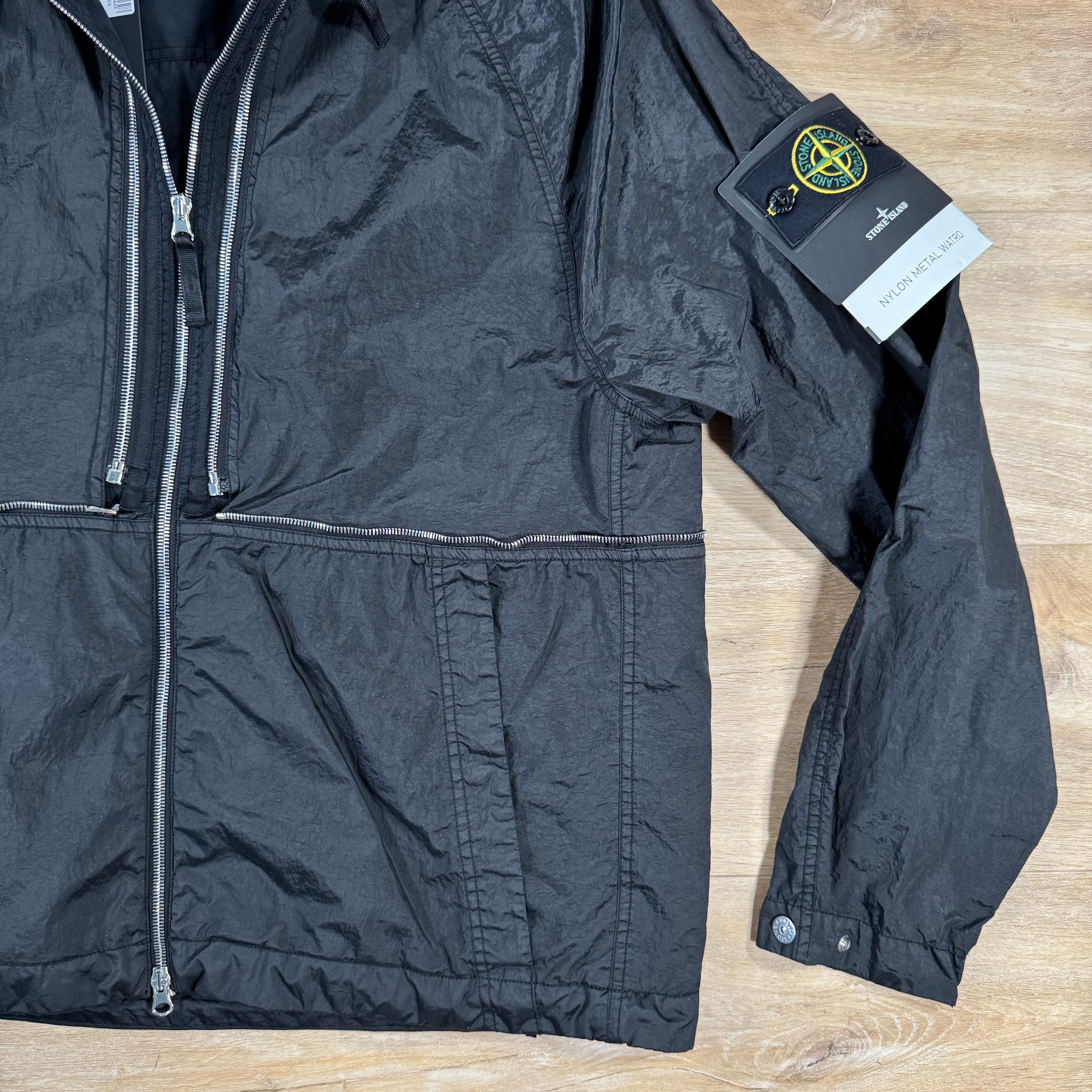 Stone Island Nylon Metal Watro-TC Convertible Jacket in Black -Usfansport