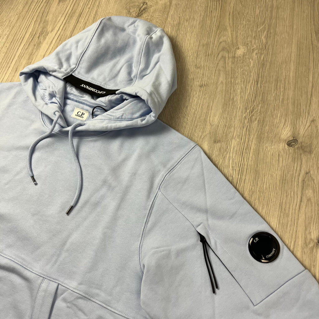 CP Company Raised Fleece Hoodie - Cerulean -Usfansport