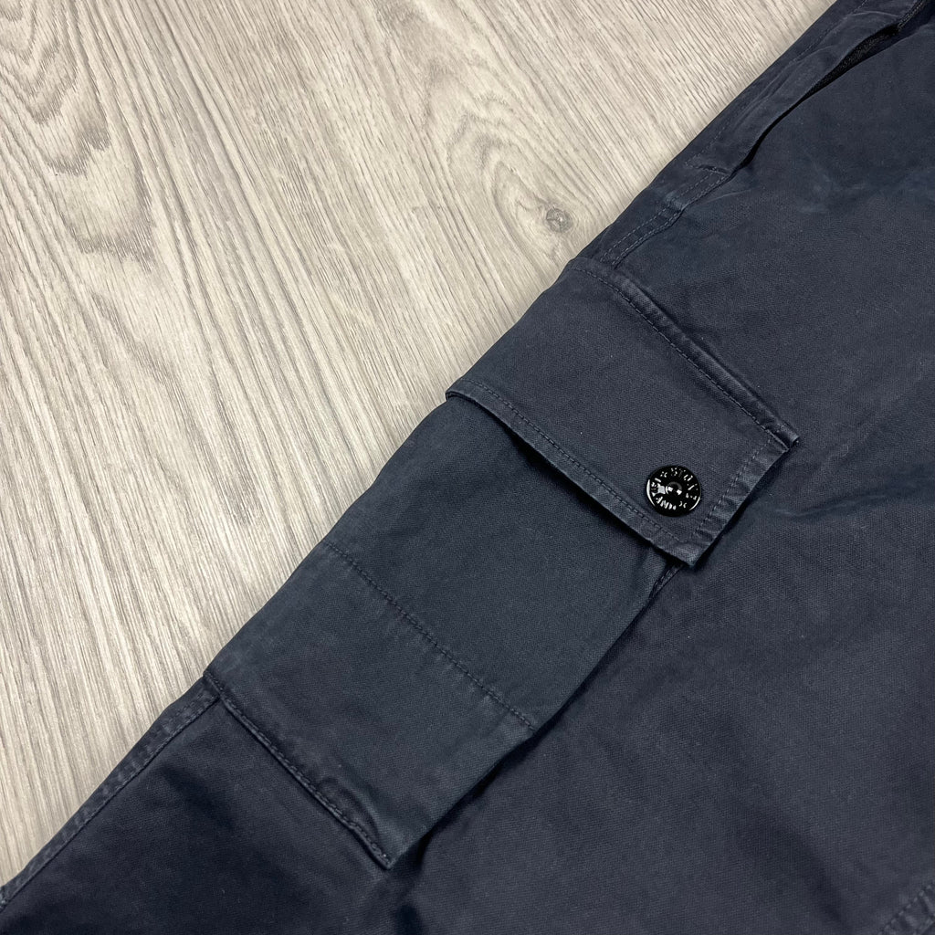 Stone Island Cargo Trousers - Navy -Usfansport