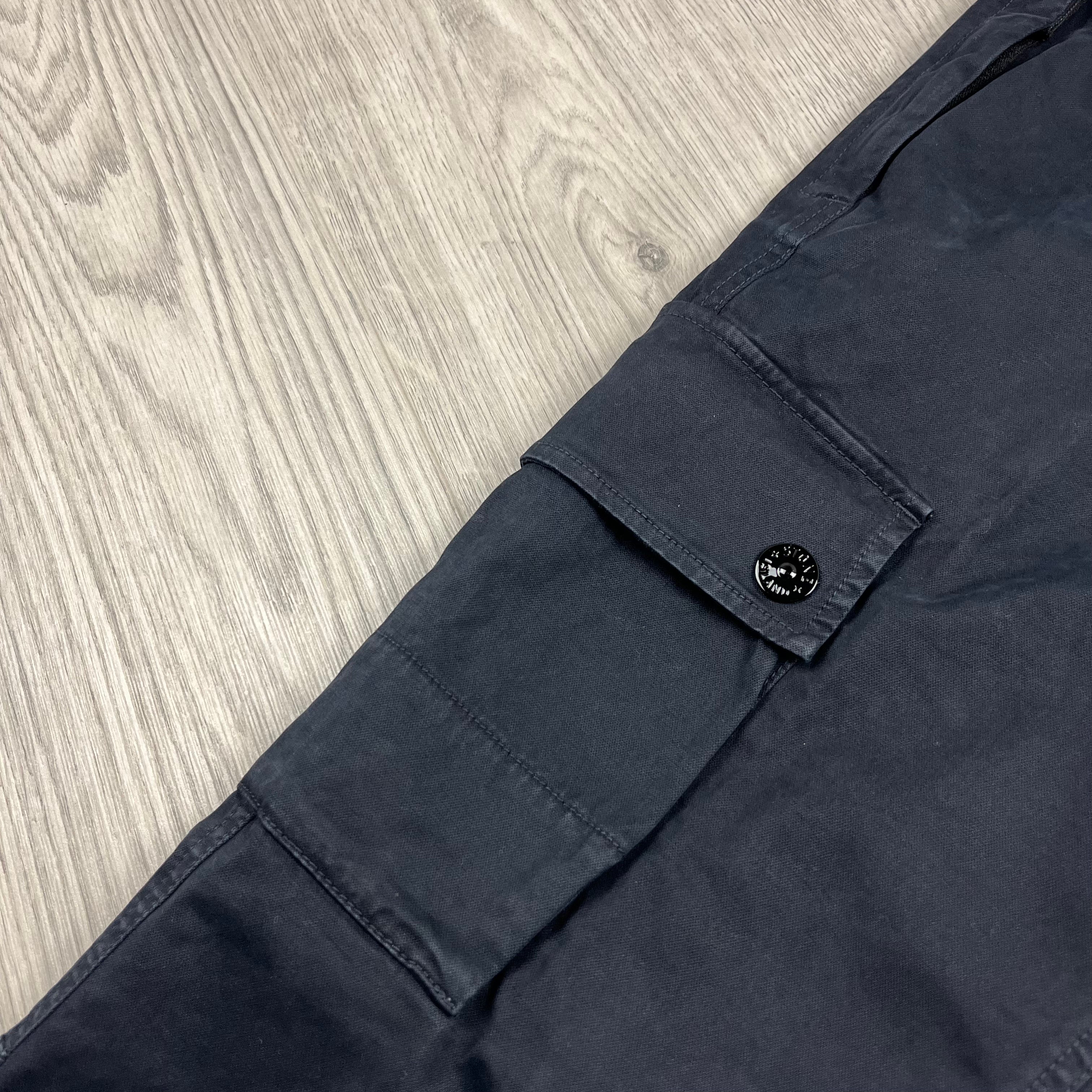 Stone Island Cargo Trousers - Navy -Usfansport