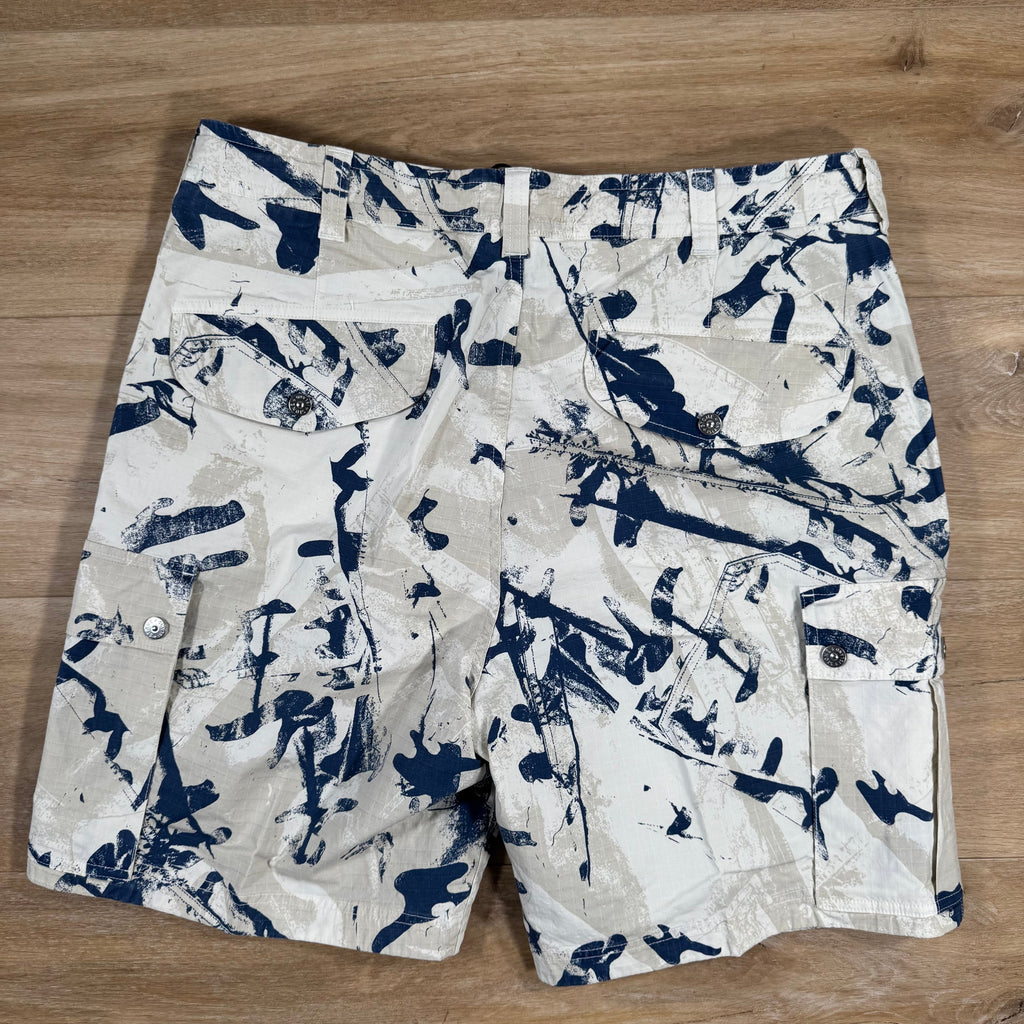 Stone Island Scan Camo On Stretch Ripstop-OVD Bermuda Shorts in Desert -Usfansport