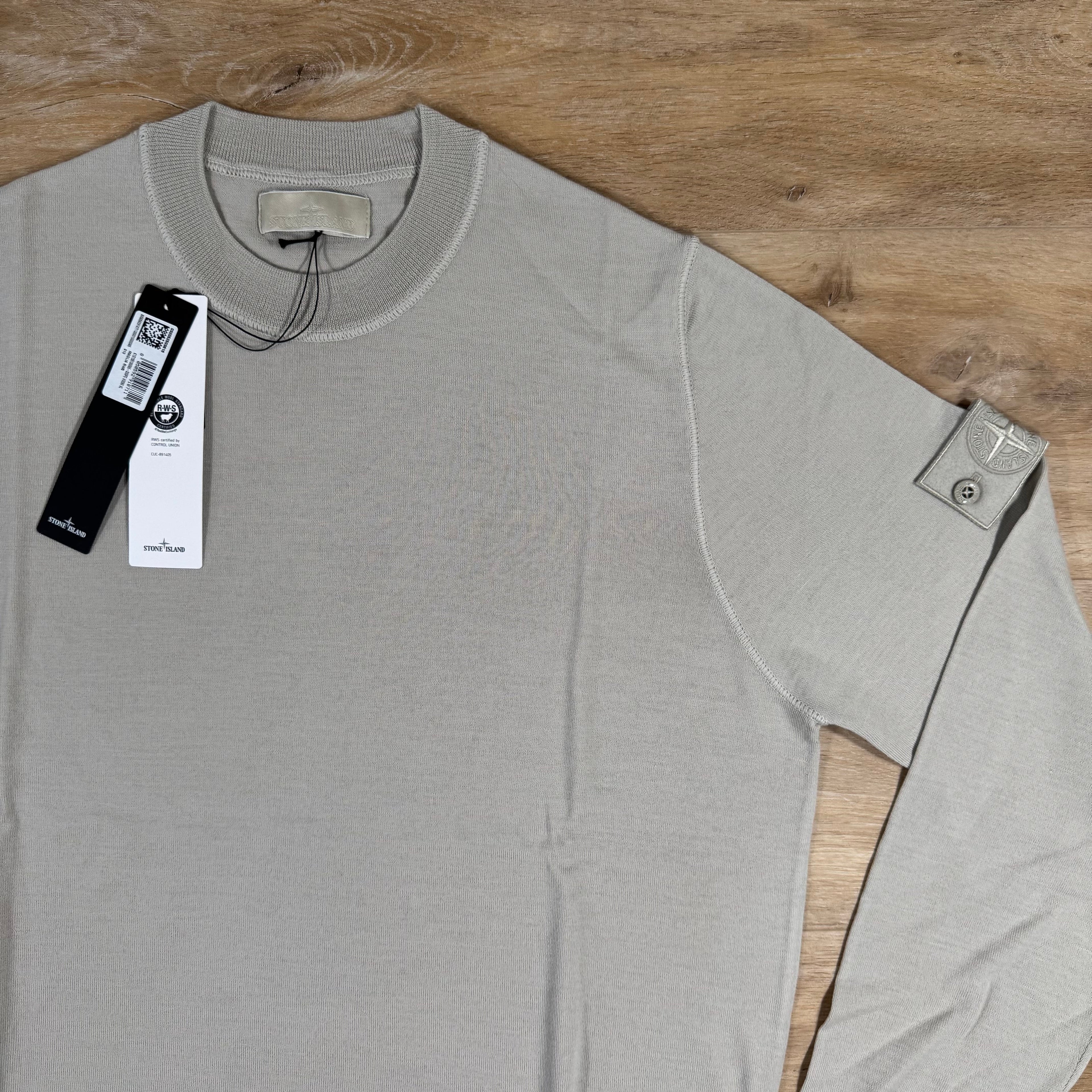 Stone Island Light Pure Wool Ghost Sweatshirt in Beige -Usfansport