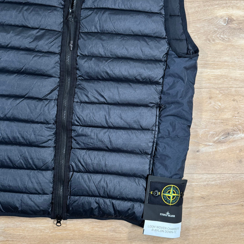 Stone Island Nylon Down-TC Vest in Navy -Usfansport