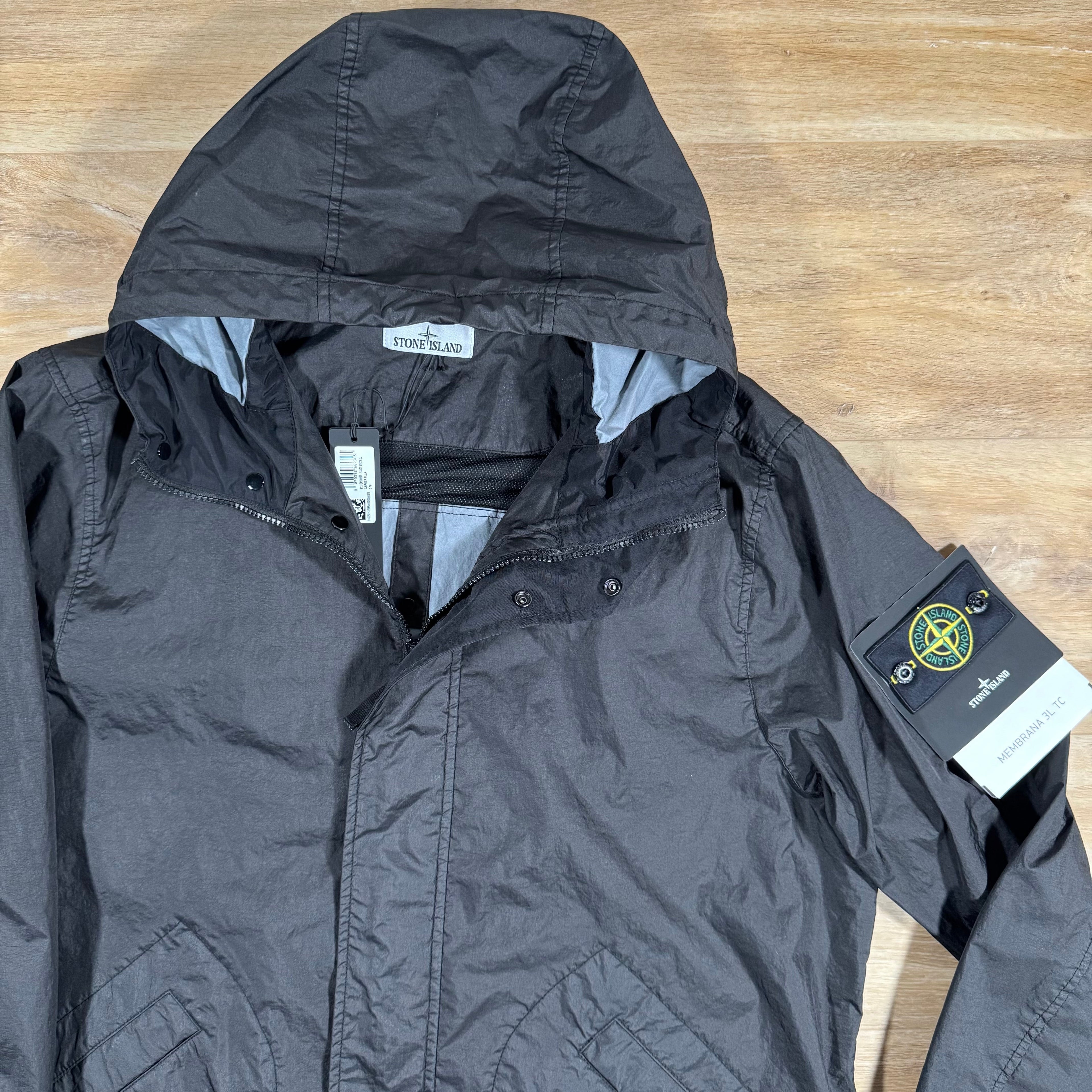 Stone Island Membrana 3L TC Jacket in Black -Usfansport