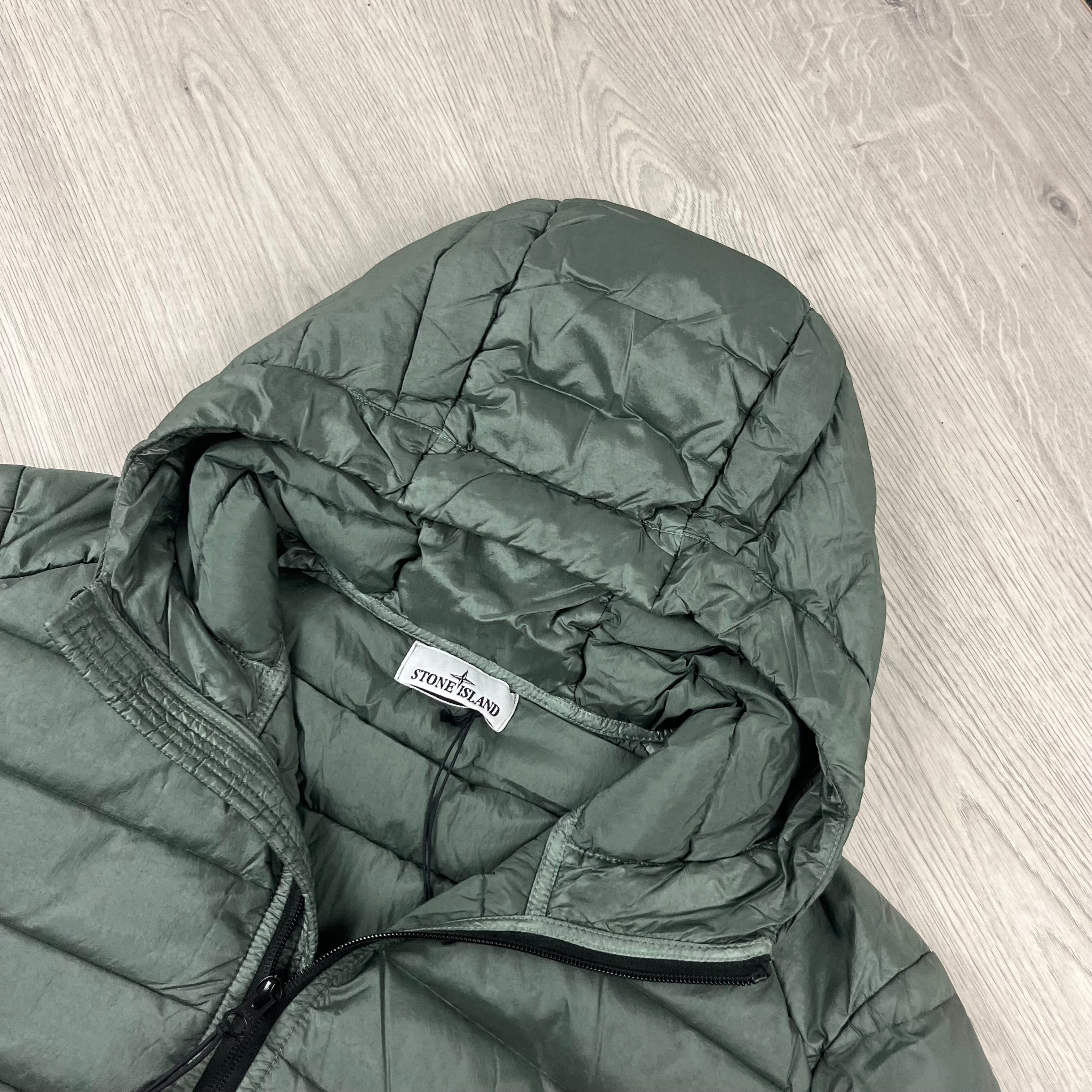 Stone Island Woven Down Jacket - Musk -Usfansport