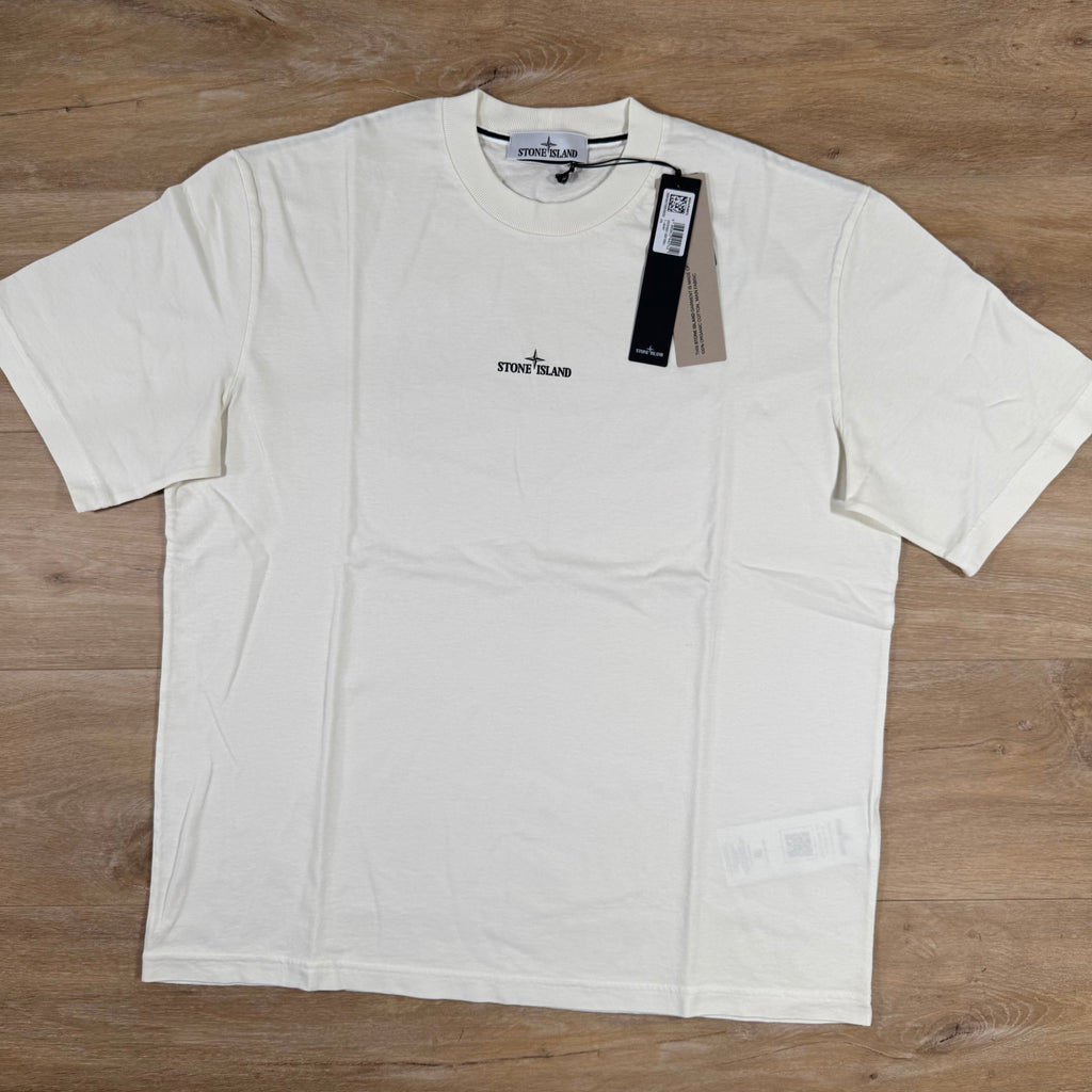Stone Island Industrial Print T-Shirt in Ivory -Usfansport