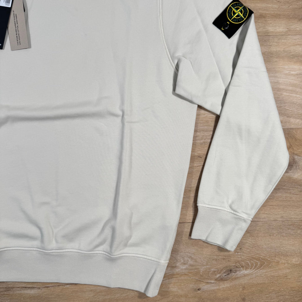 Stone Island Organic Cotton Fleece Sweatshirt in Sand -Usfansport