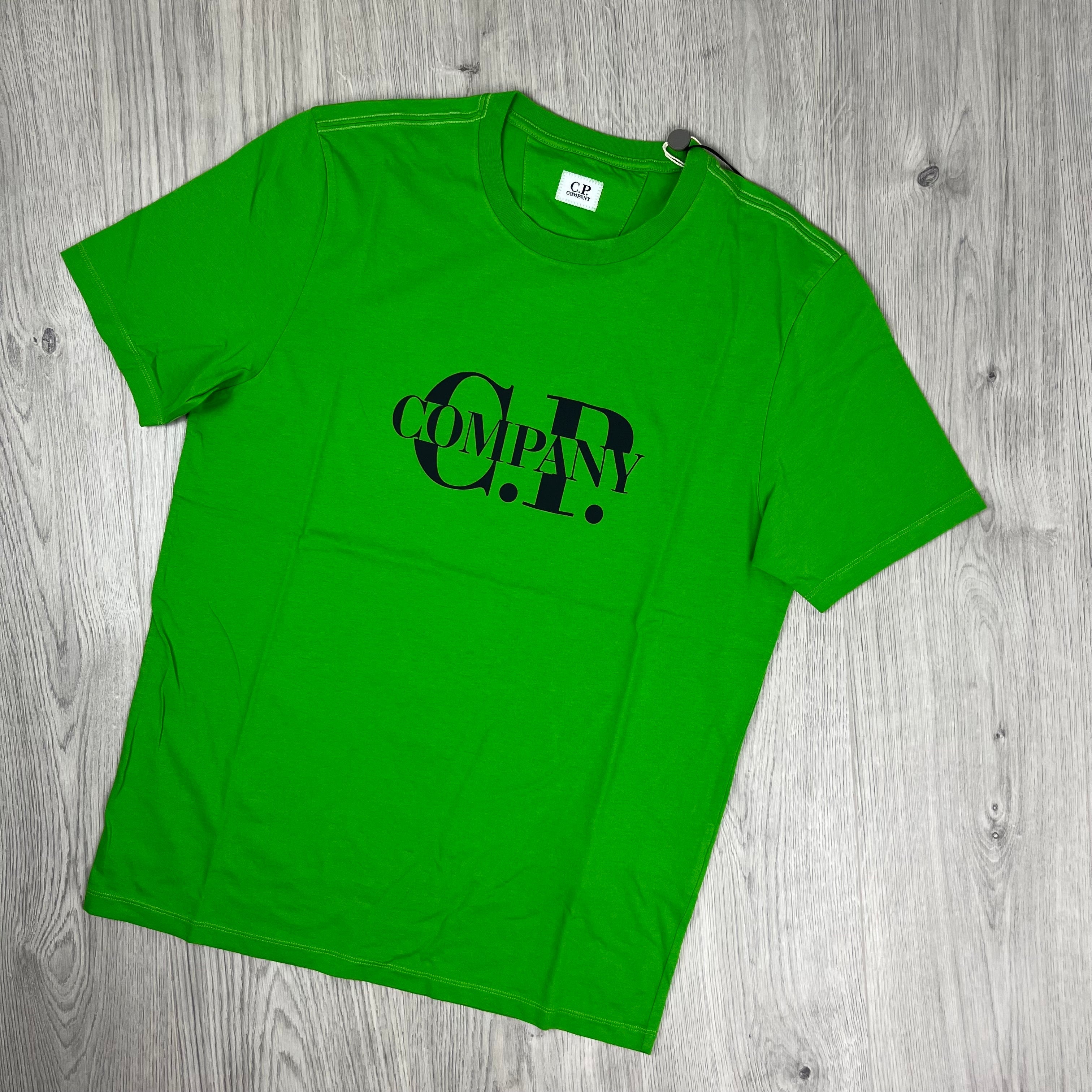 CP Company Printed T-Shirt - Green -Usfansport