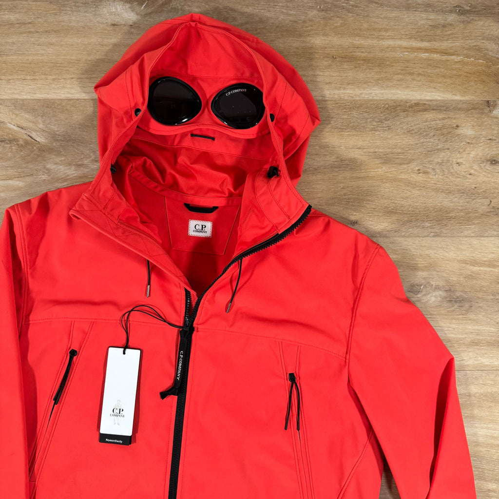 CP Company Shell-R Goggle Jacket in Poinciana Orange -Usfansport