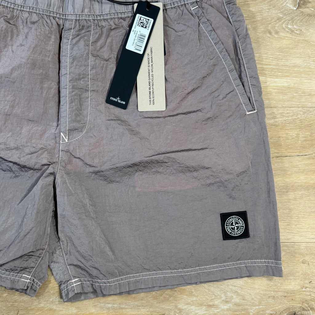 Stone Island Nylon Metal Swim Shorts in Antique Rose -Usfansport