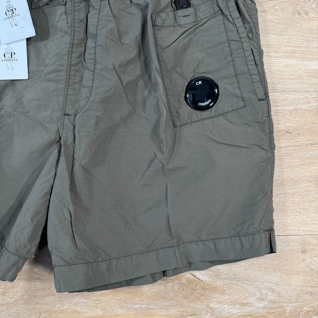 CP Company Flatt Nylon Lens Swim Shorts in Ivy Green -Usfansport
