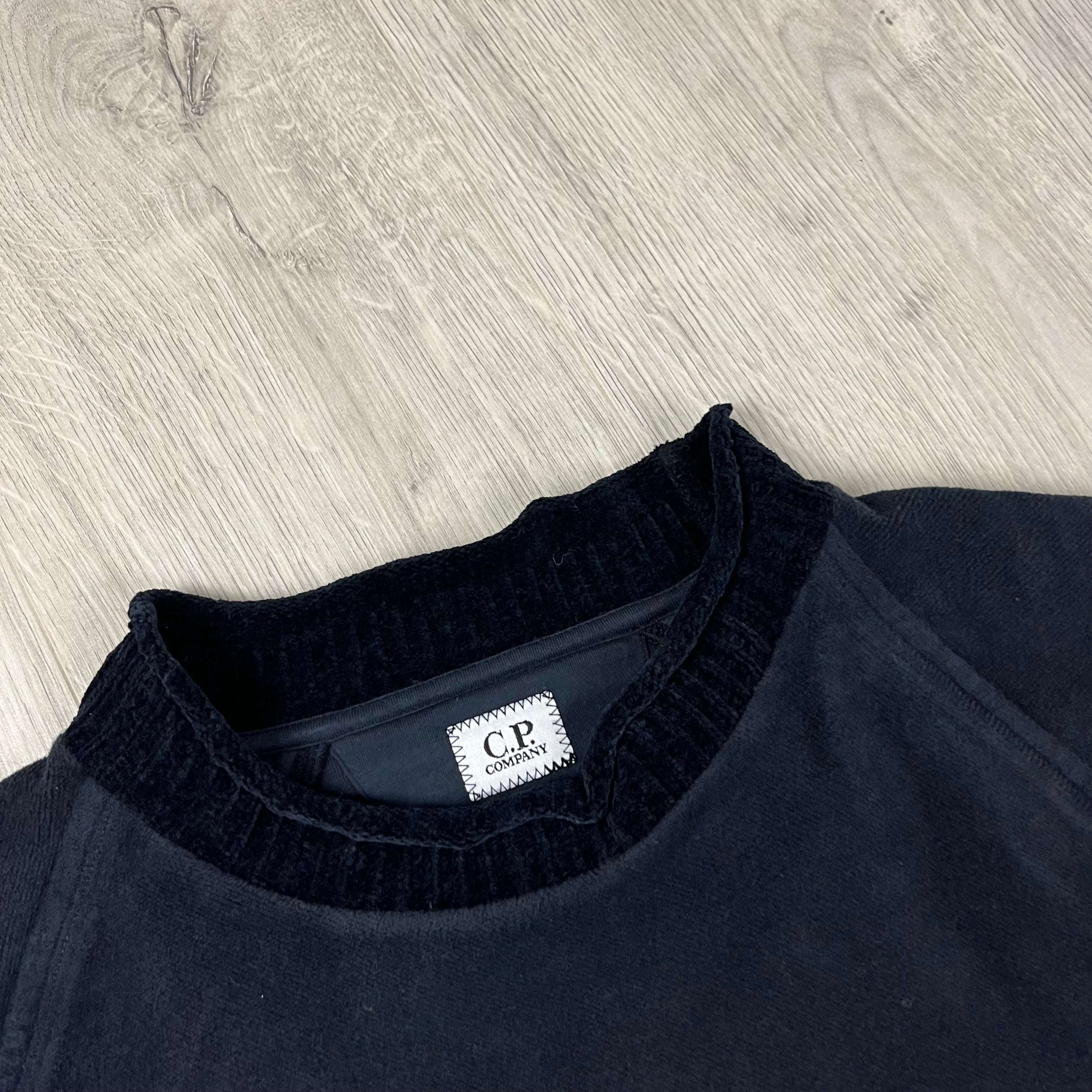 CP Company Roll Neck Sweatshirt - Navy -Usfansport
