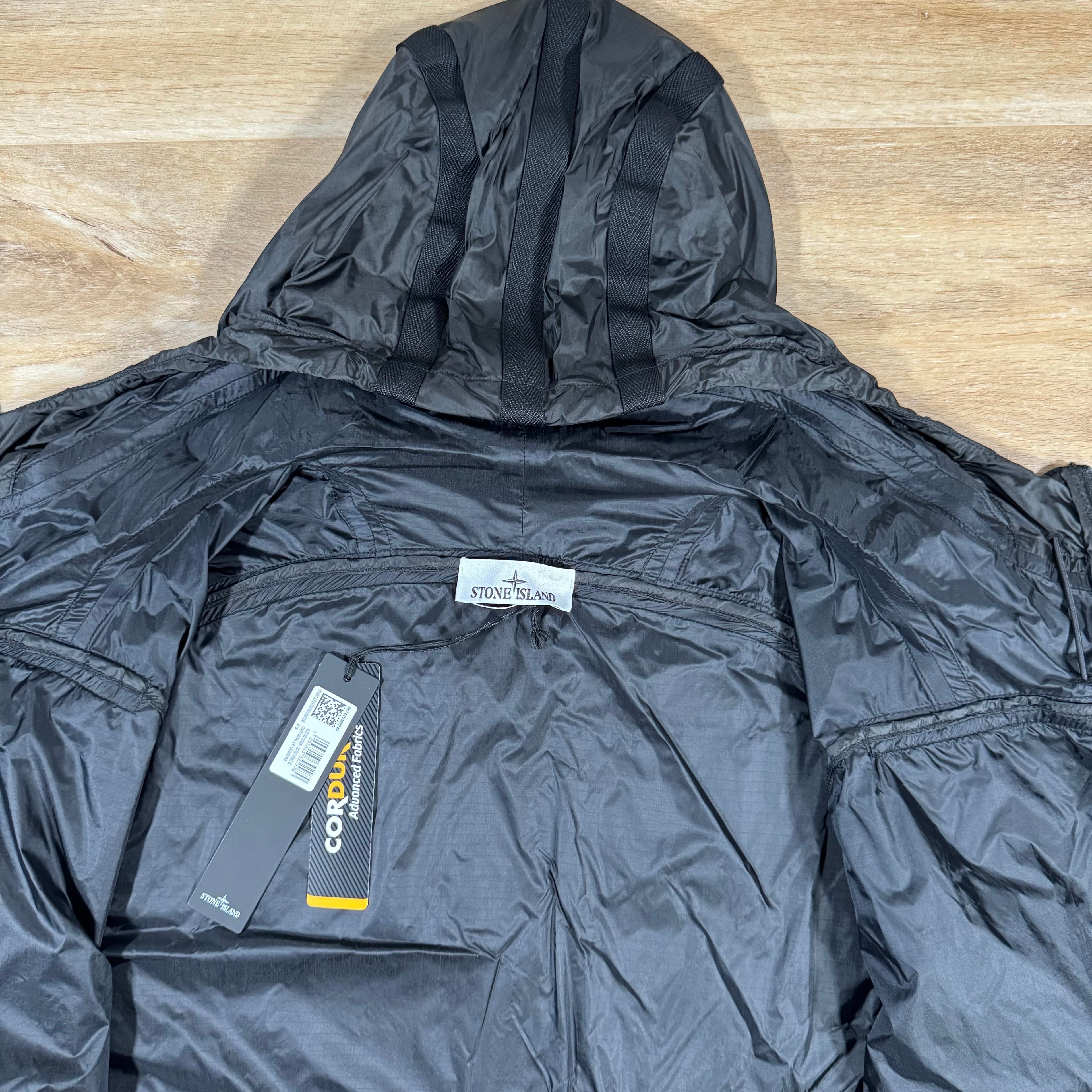 Stone Island Ripstop Light HT Nylon Jacket in Lead Grey -Usfansport