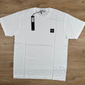 Stone Island Patch Logo T-Shirt in White -Usfansport