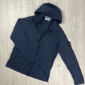 Stone Island Hooded Overshirt - Navy -Usfansport