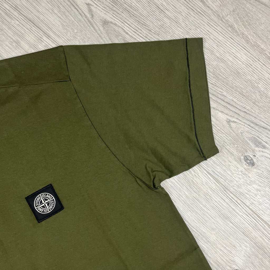 Stone Island Patch T-Shirt - Olive -Usfansport